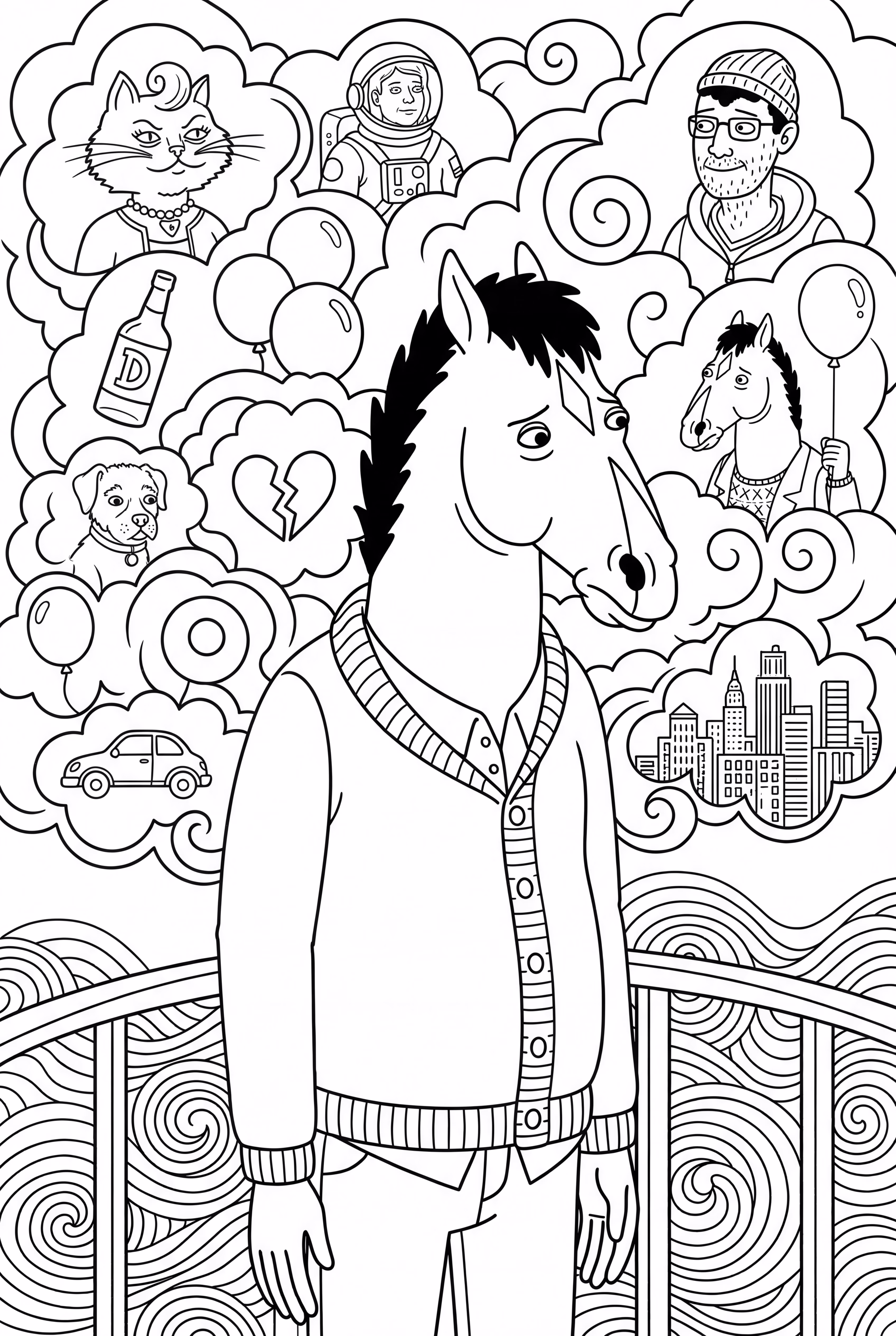 Bojack Horseman's View From Halfway Down