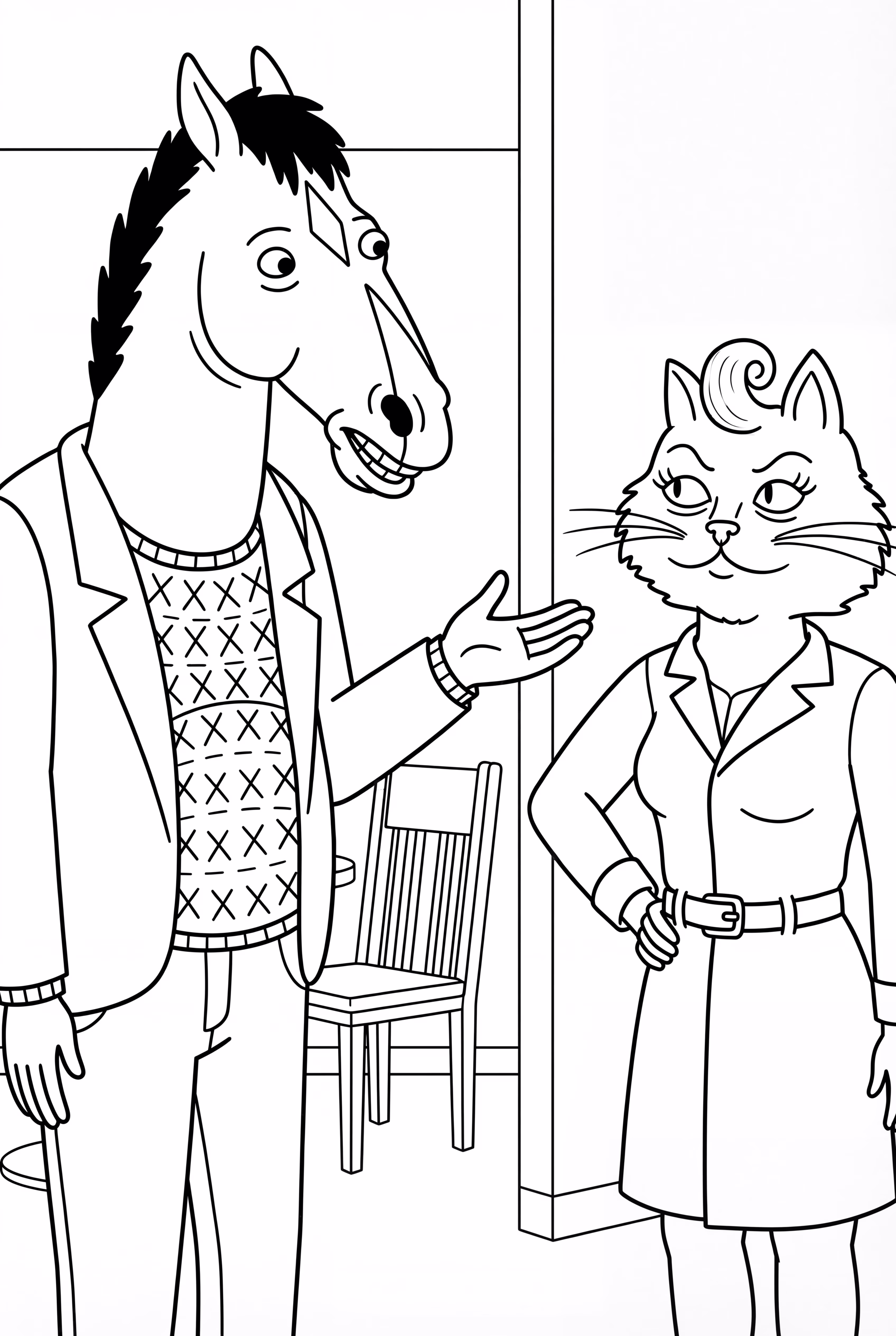Bojack Horseman Talking With Princess Carolyn
