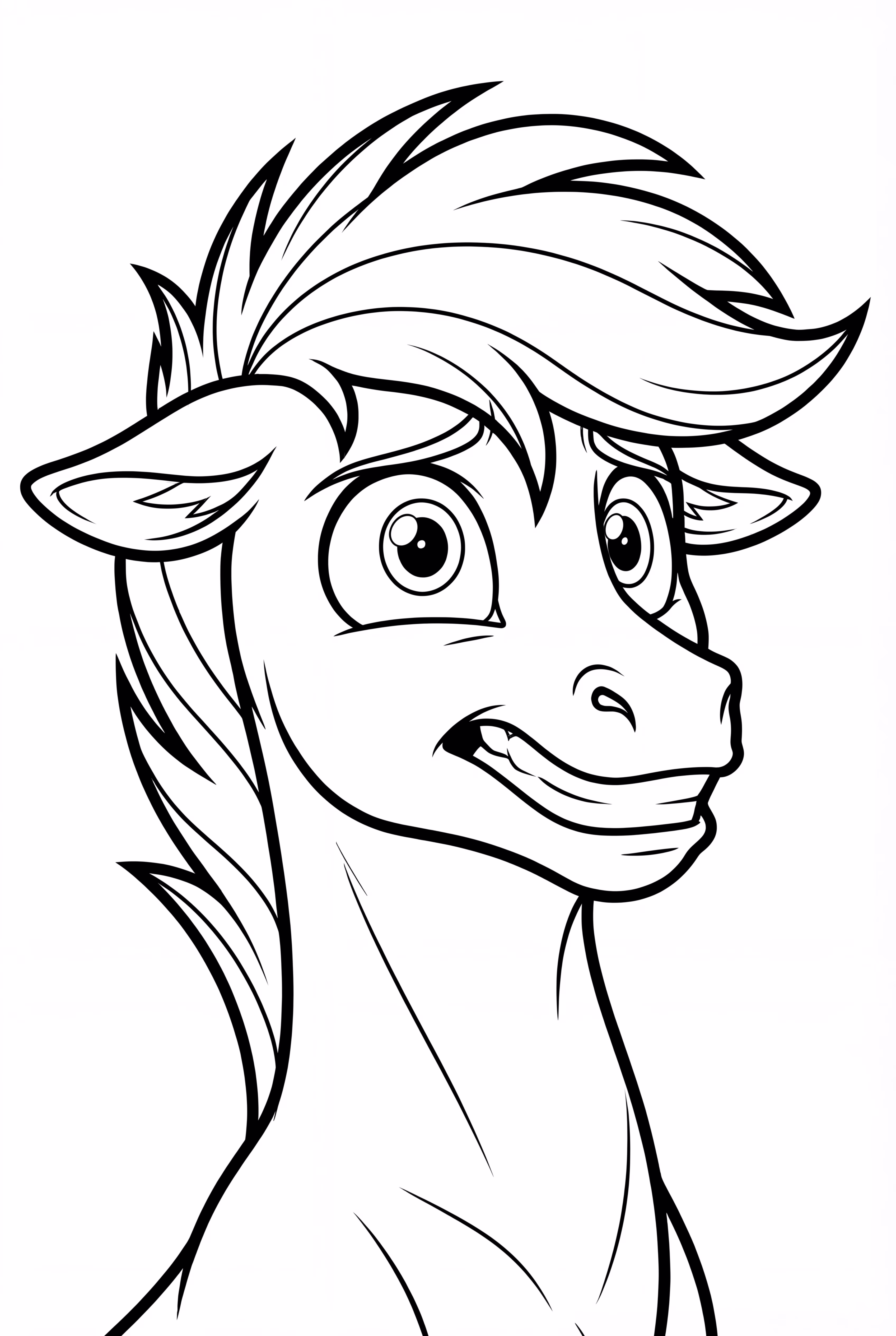 Bojack Horseman versucht zu lächeln