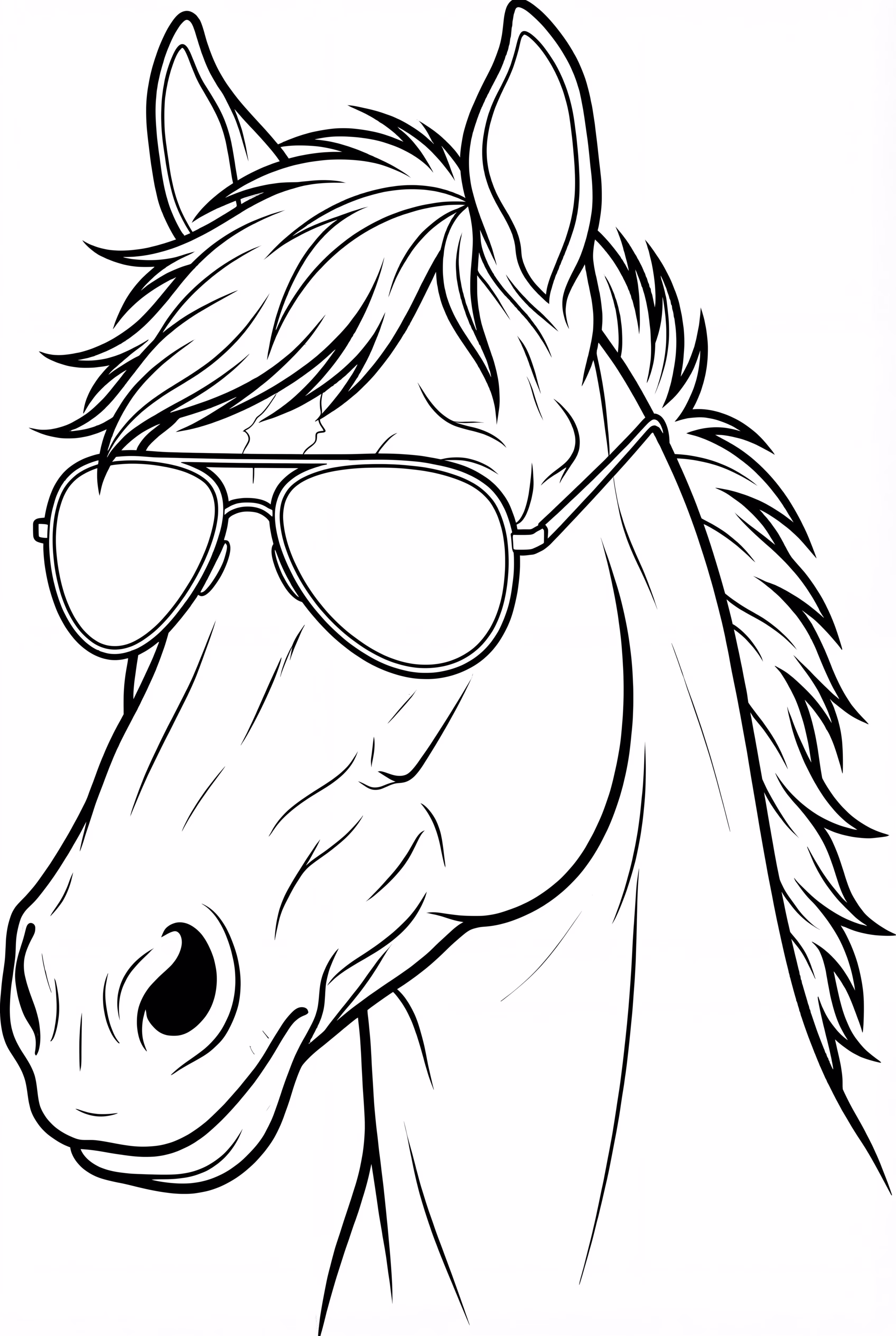 Bojack Horseman portant des lunettes de soleil