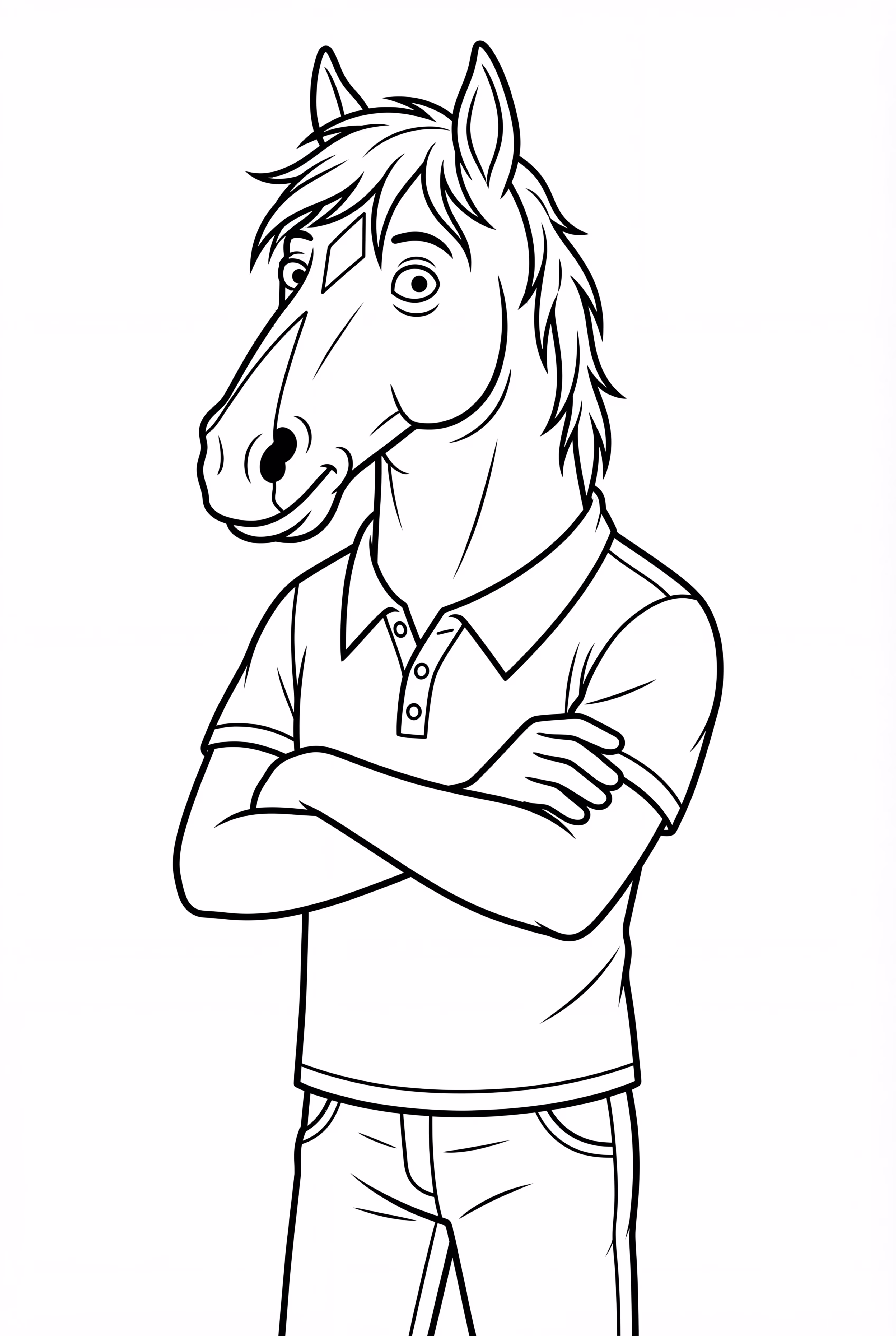 雙手交叉的伯賈克馬男