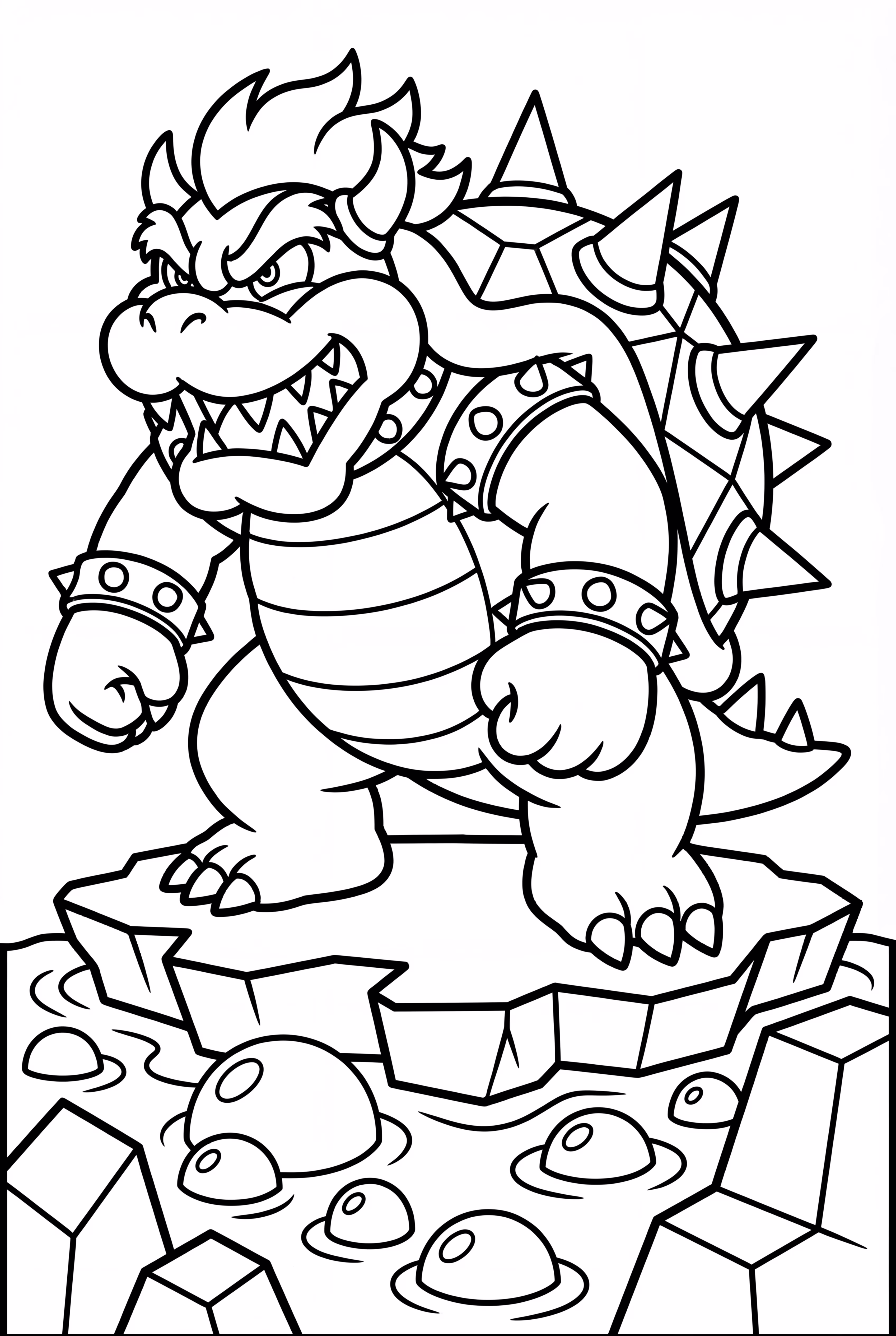 Bowser at the Lava Pit