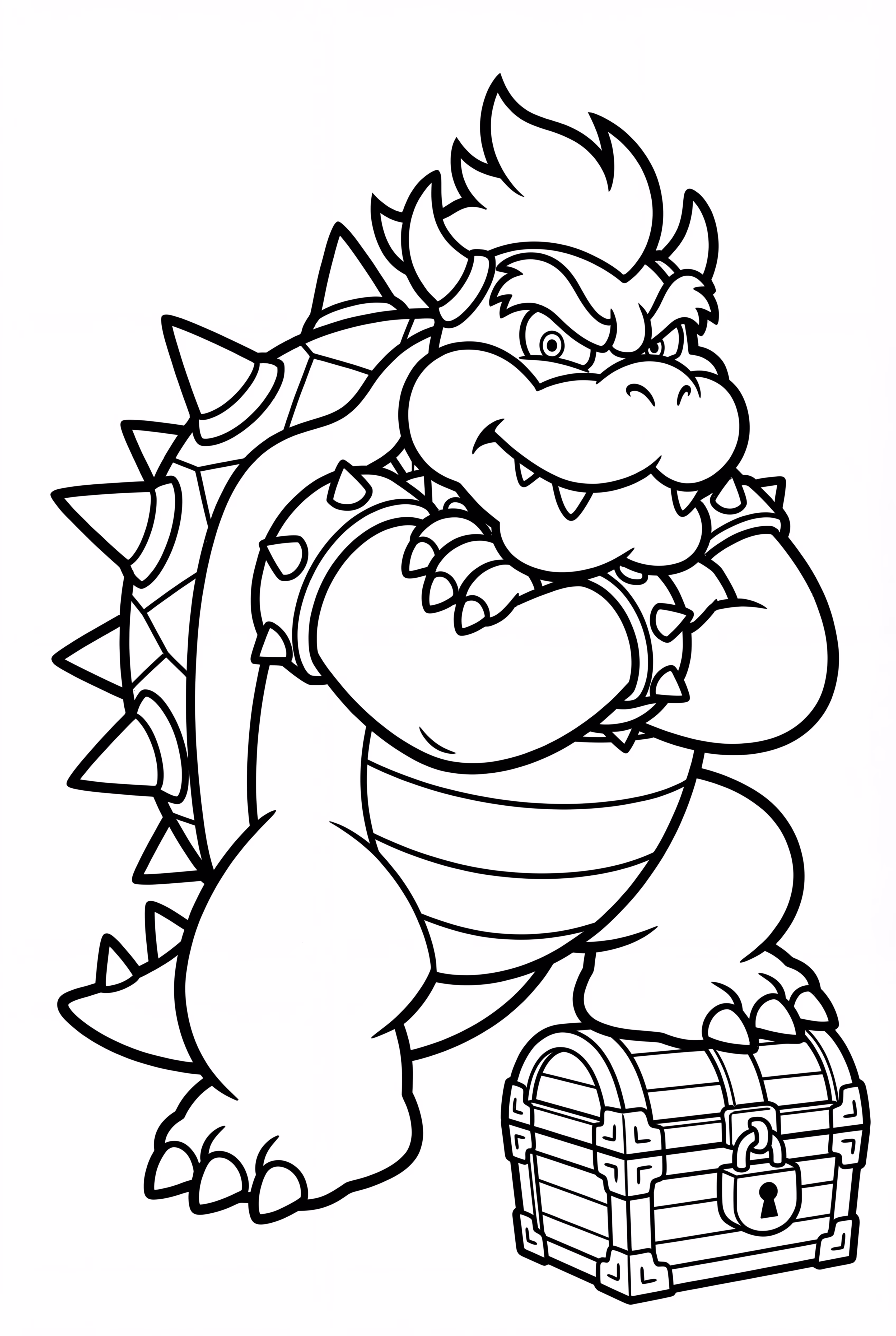 Bowser Guarding His Treasure