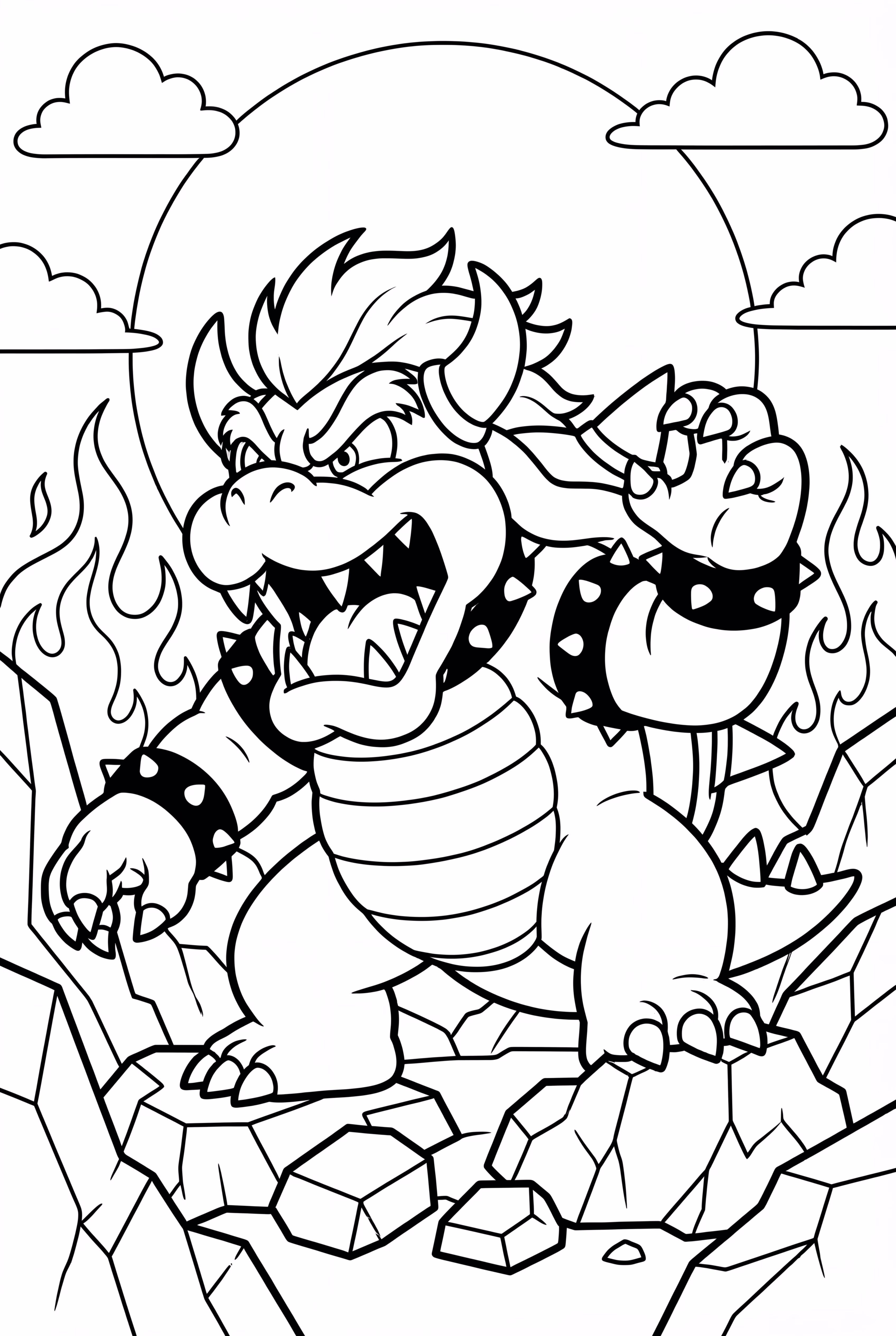 Bowser Roaring with Fury