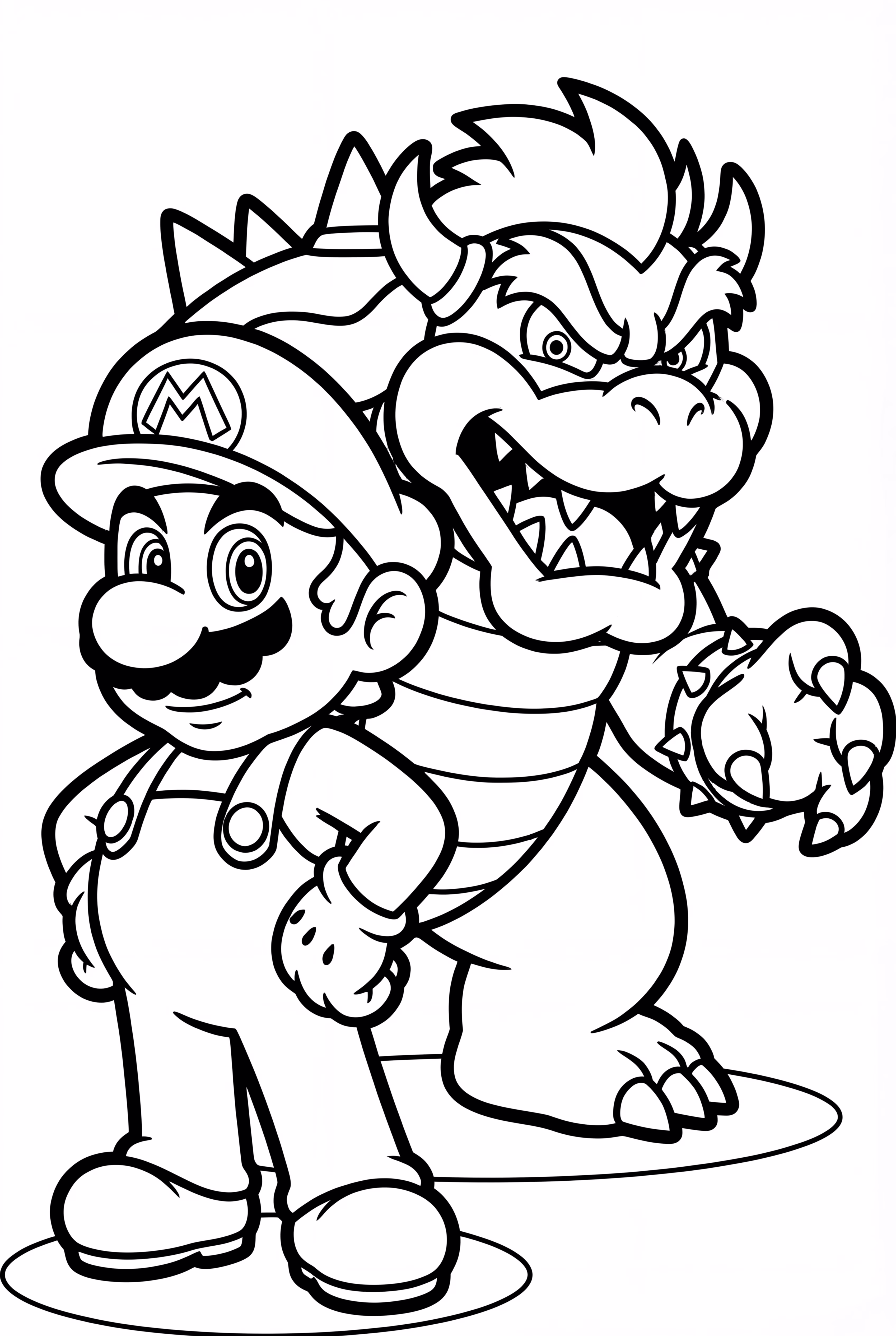 Bowser's Battle Against Mario