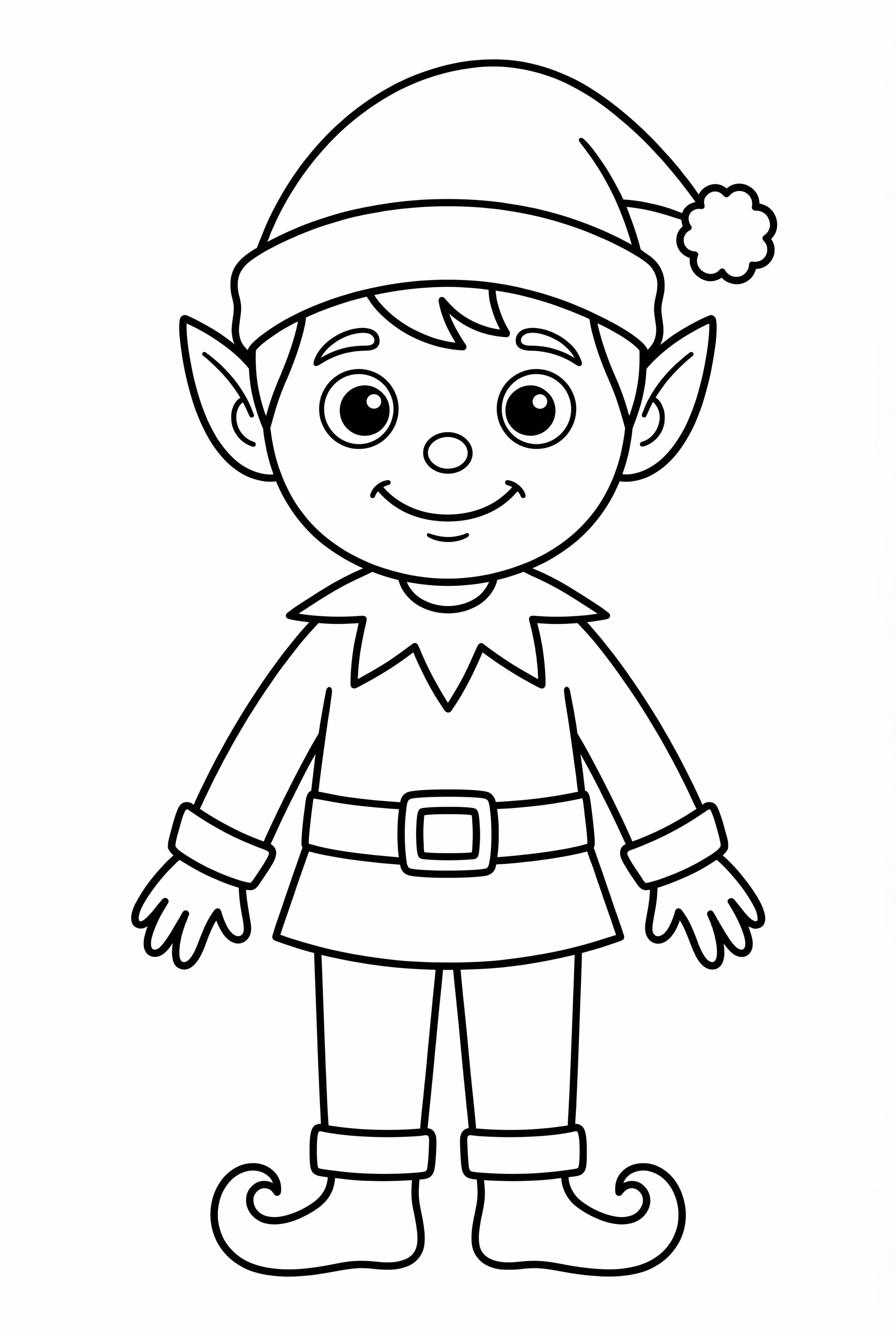 Boy Elf in Simple Clothes