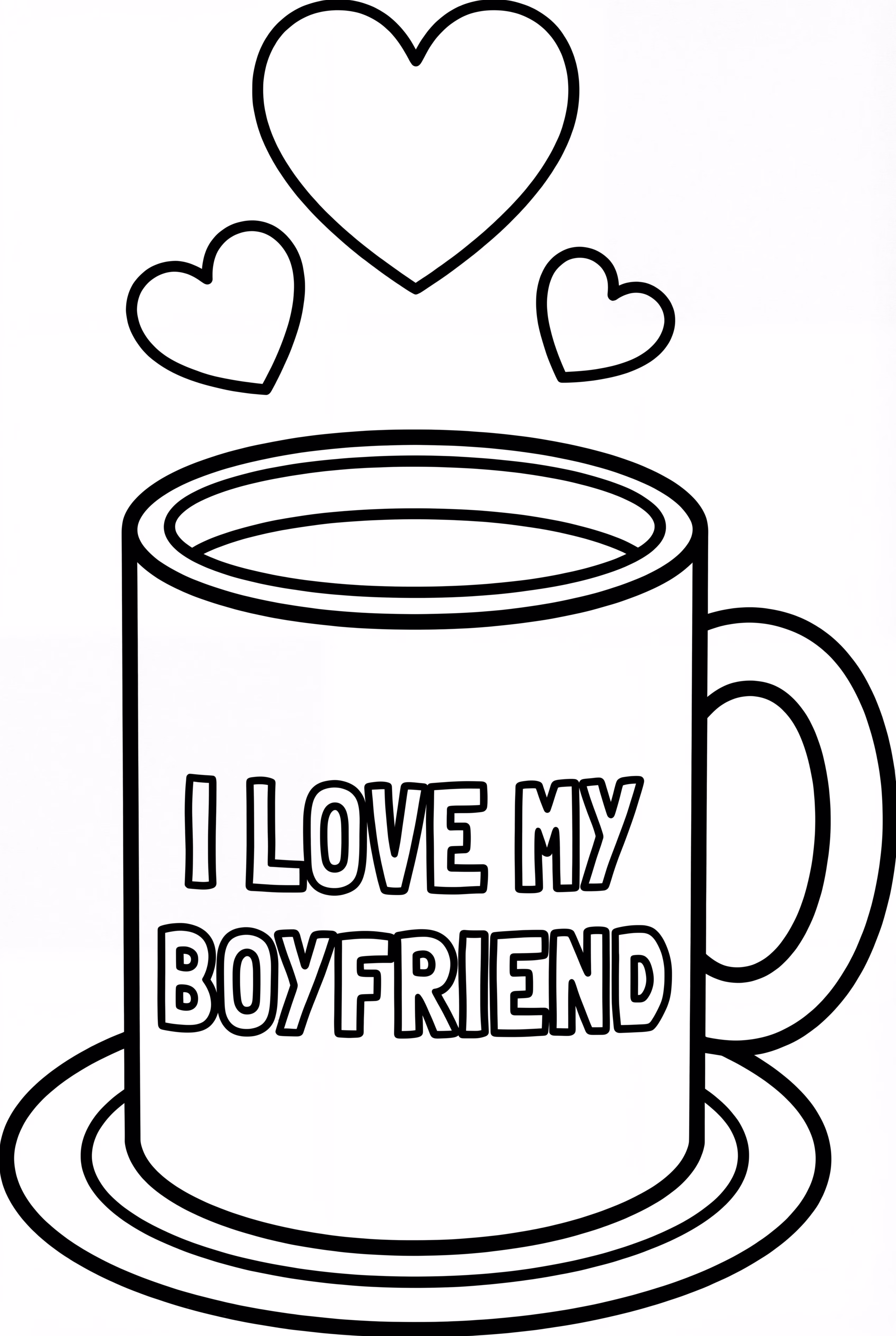 Boyfriend Love Quote On A Coffee Mug