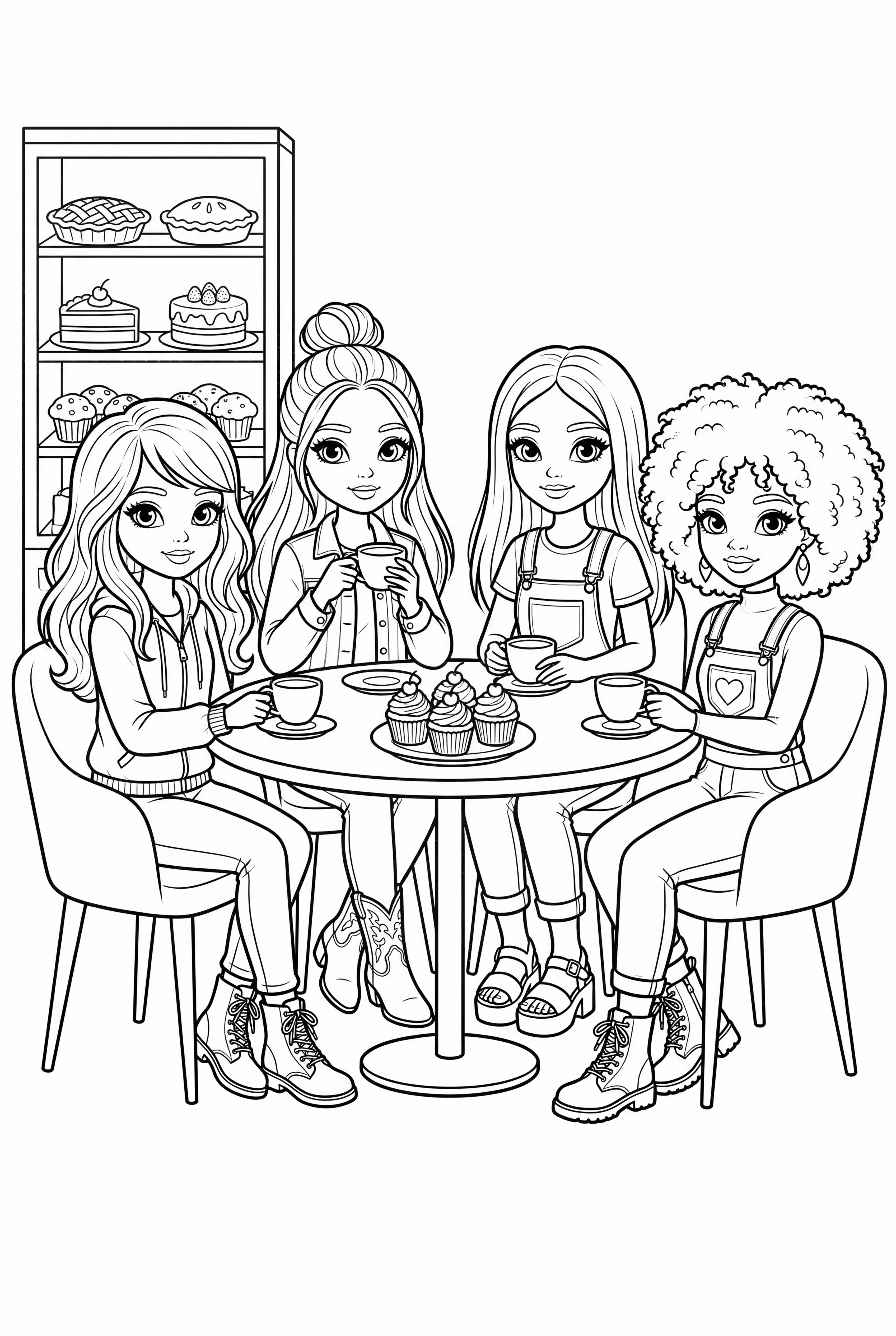 Bratz At A Cozy Coffee Shop