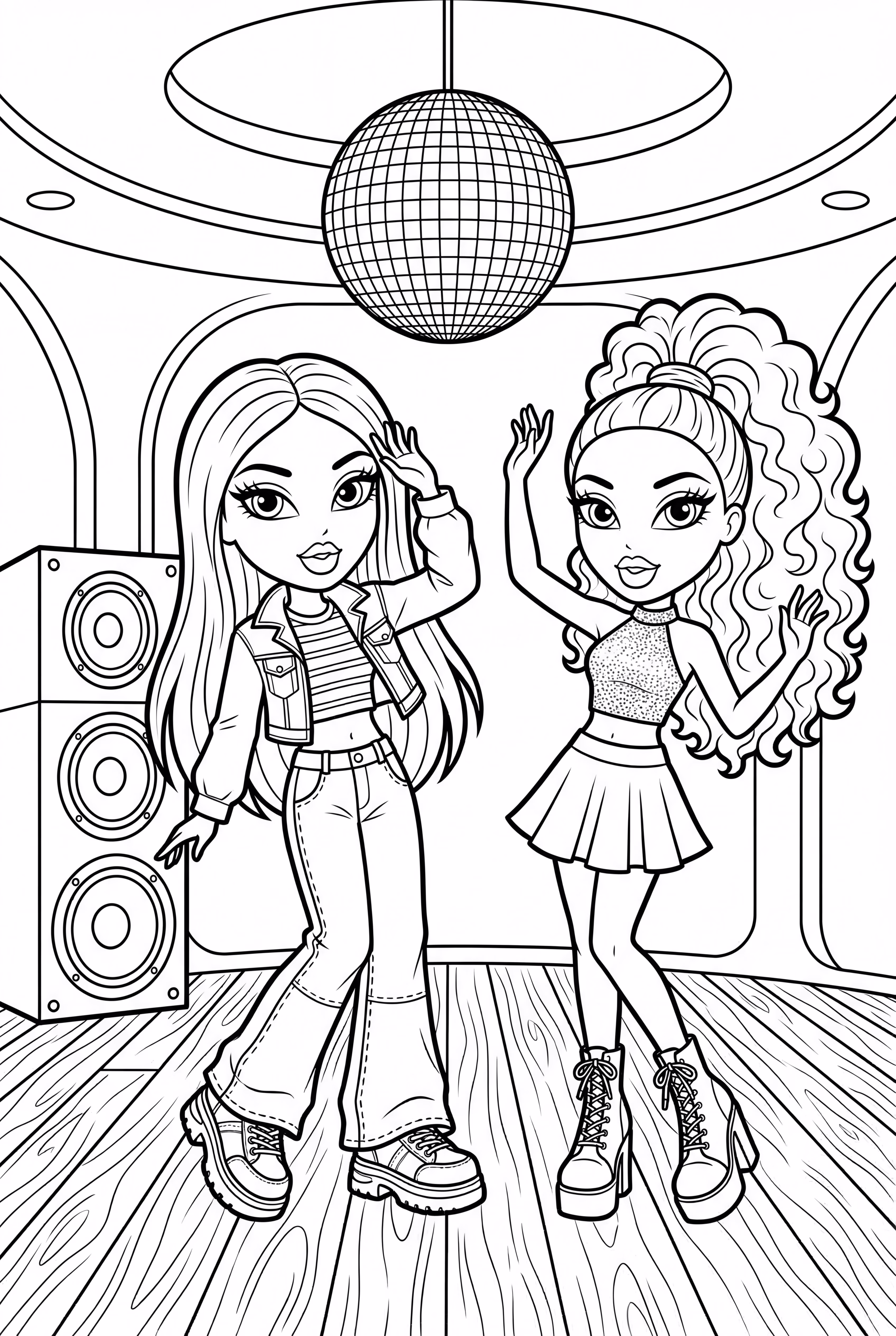 Bratz Dancing At A Disco