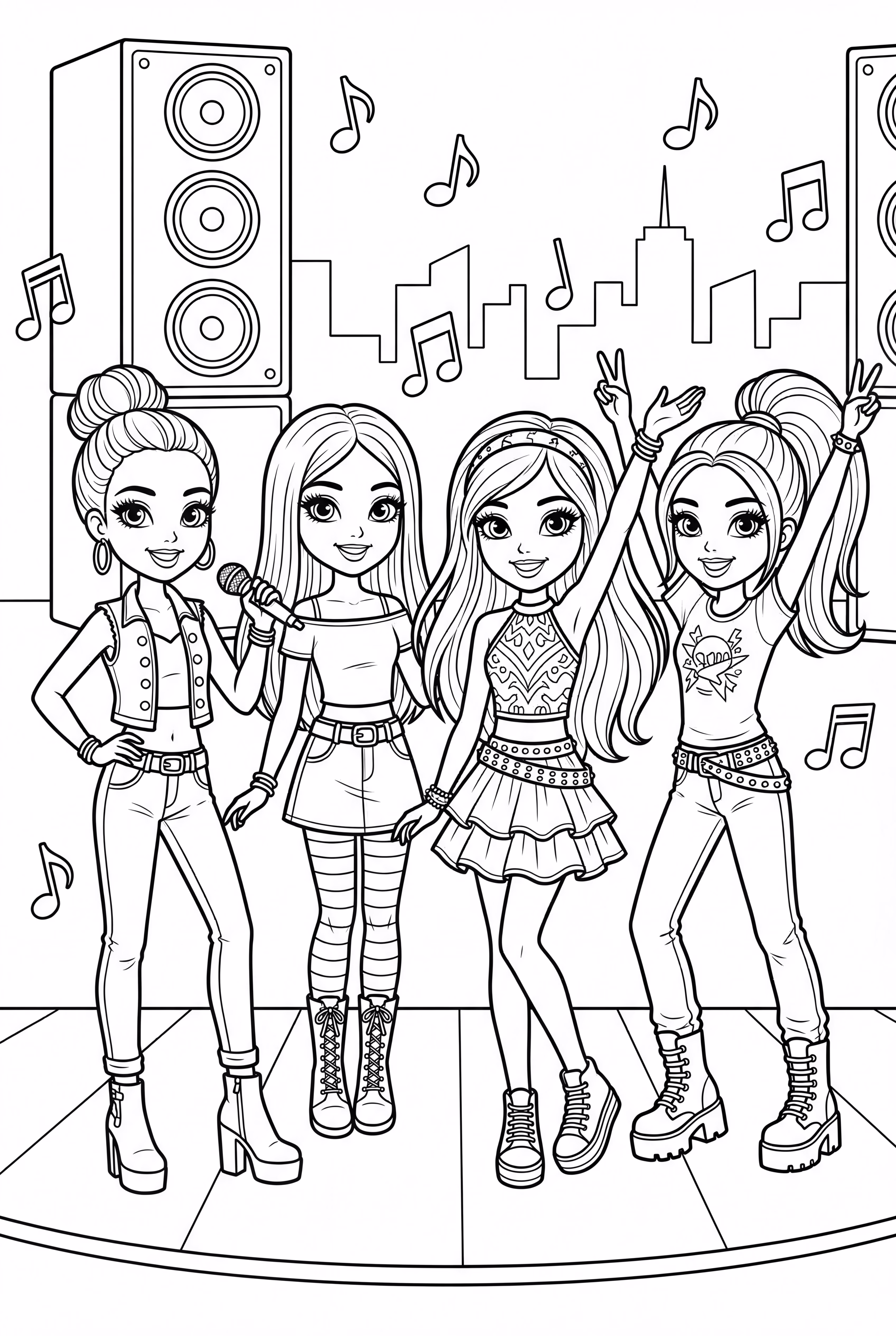 Bratz Group At A Music Festival