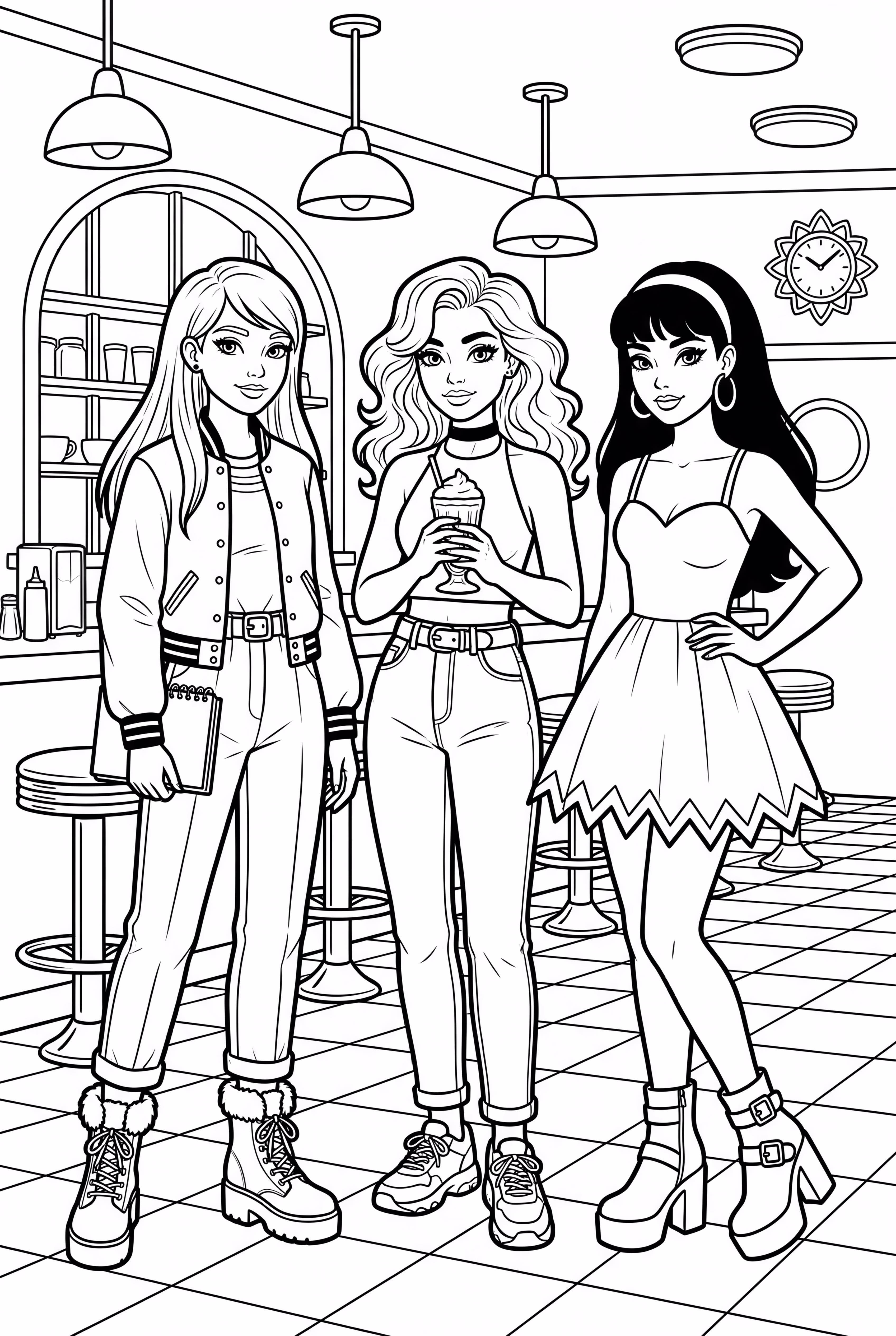 Bratz Dans un Diner Rétro