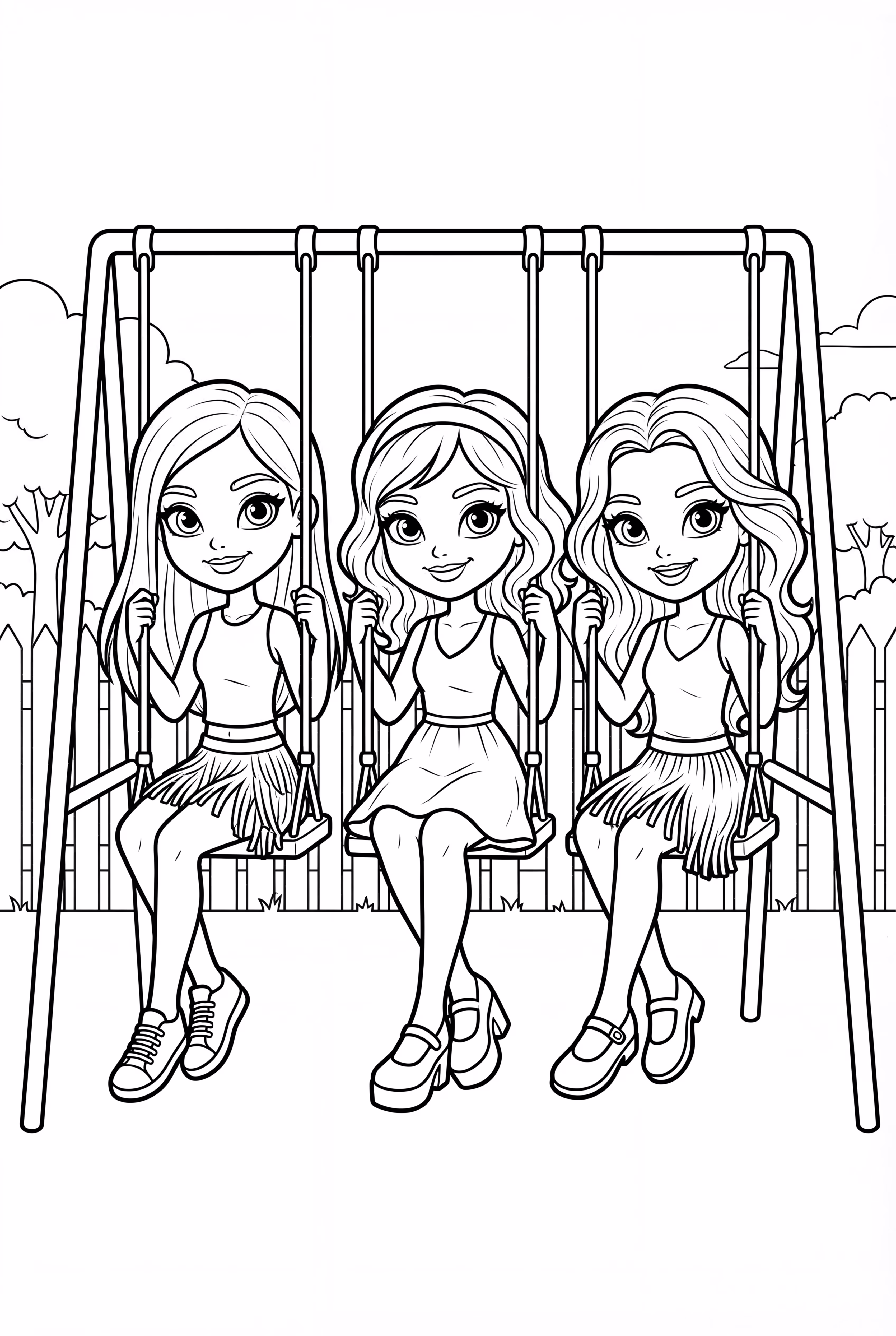 Bratz On A School Playground