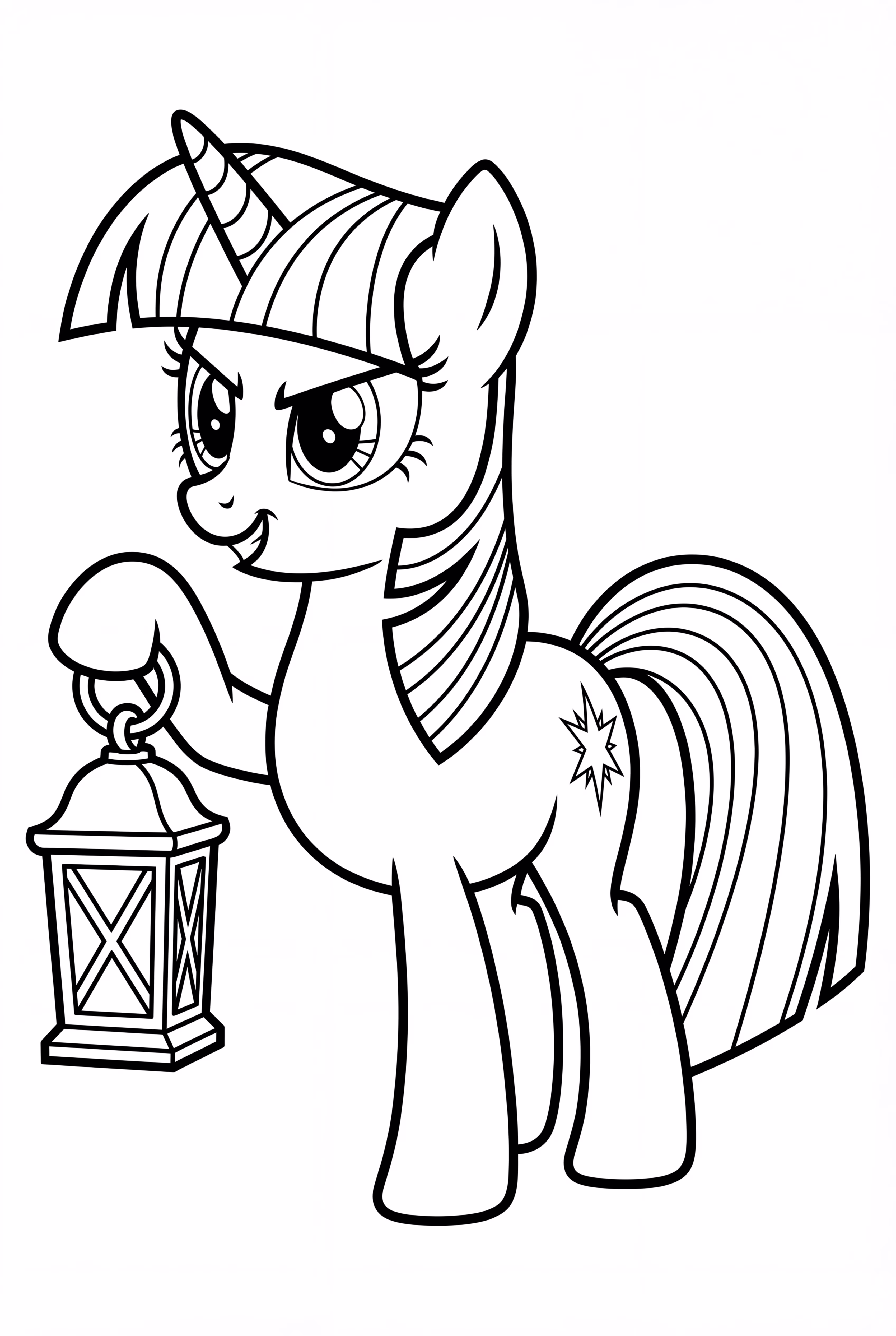 Brave Twilight Sparkle Holding A Lantern