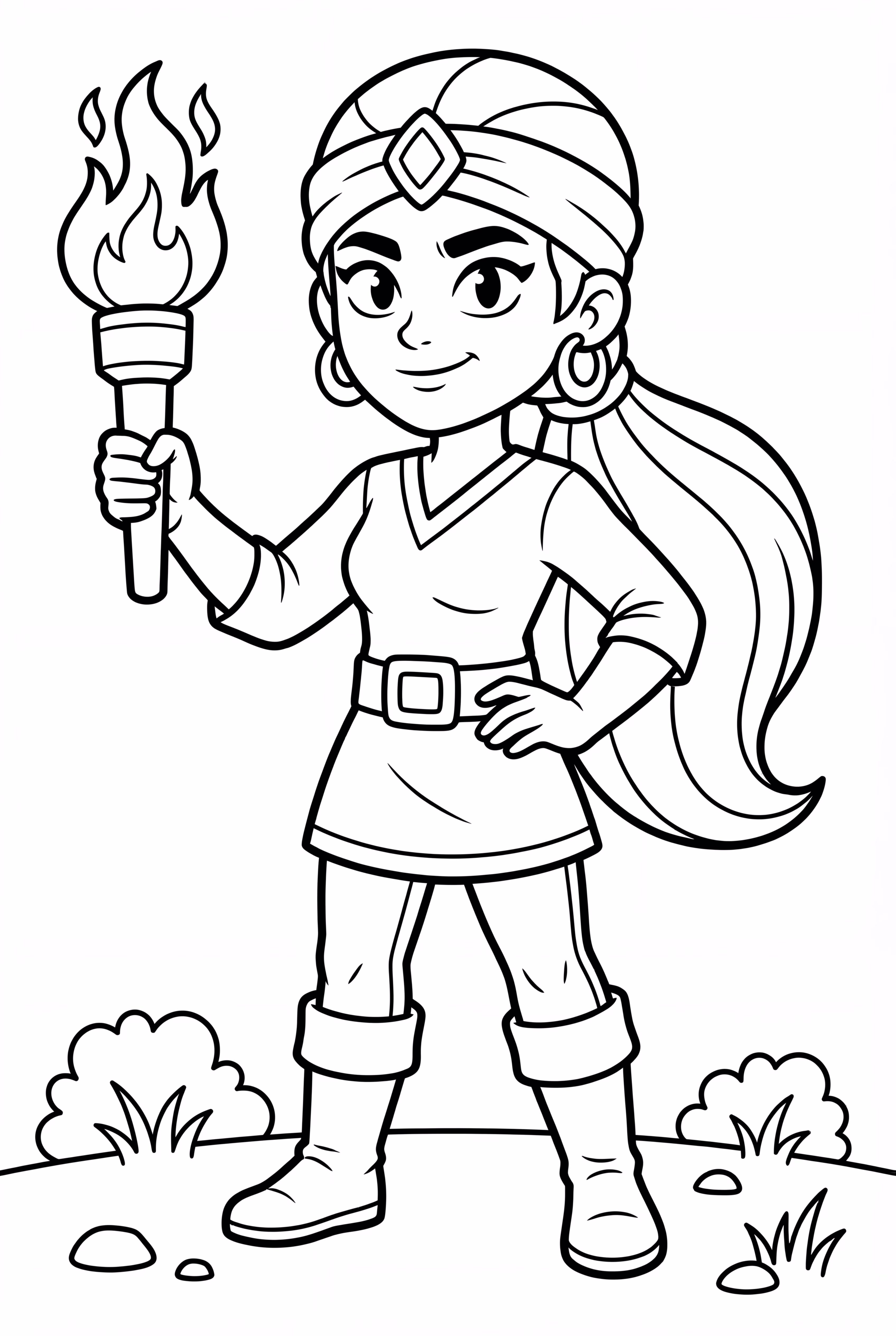 Brawl Stars Amber With Her Fire Torch