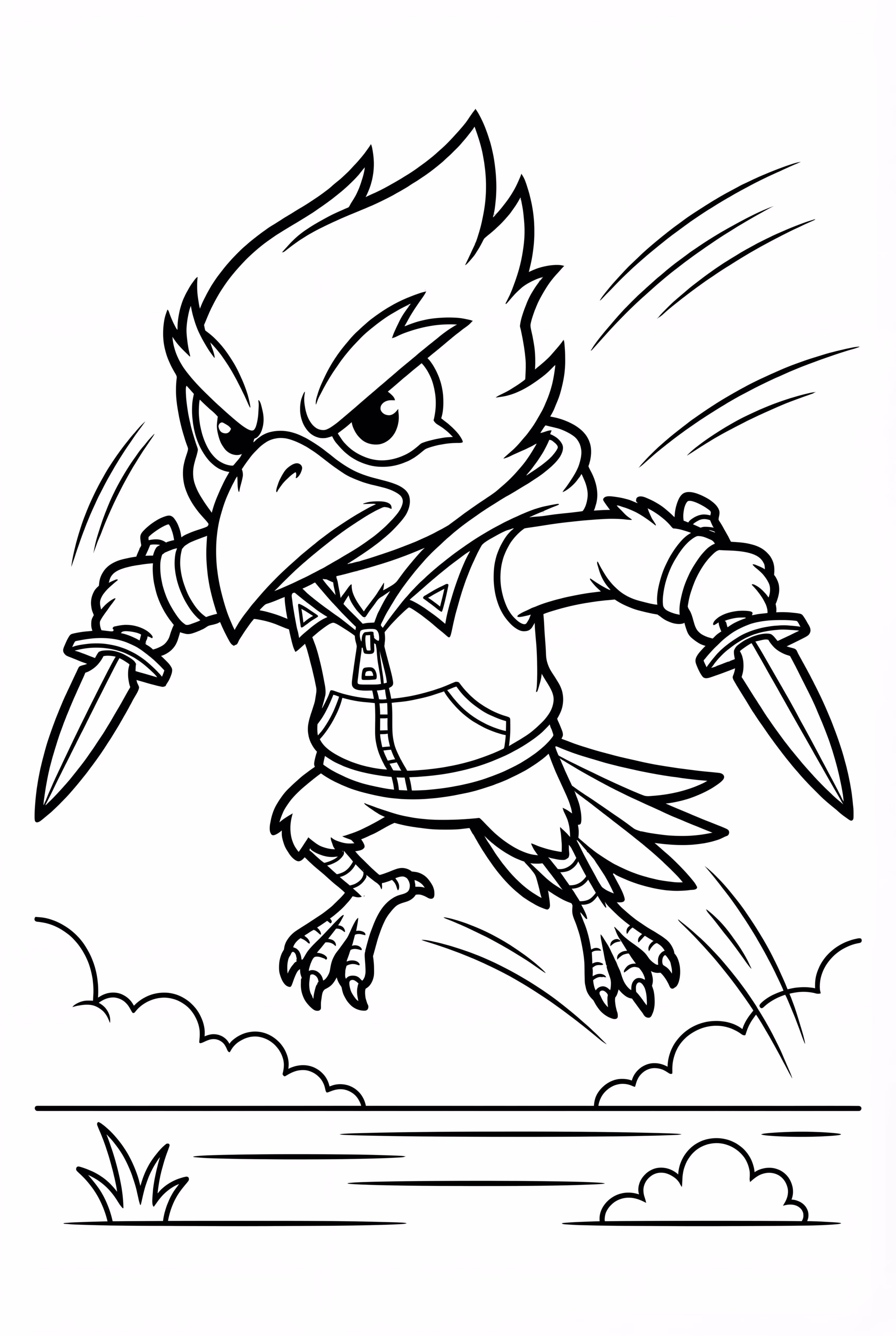 Brawl Stars Crow Leaping With Daggers