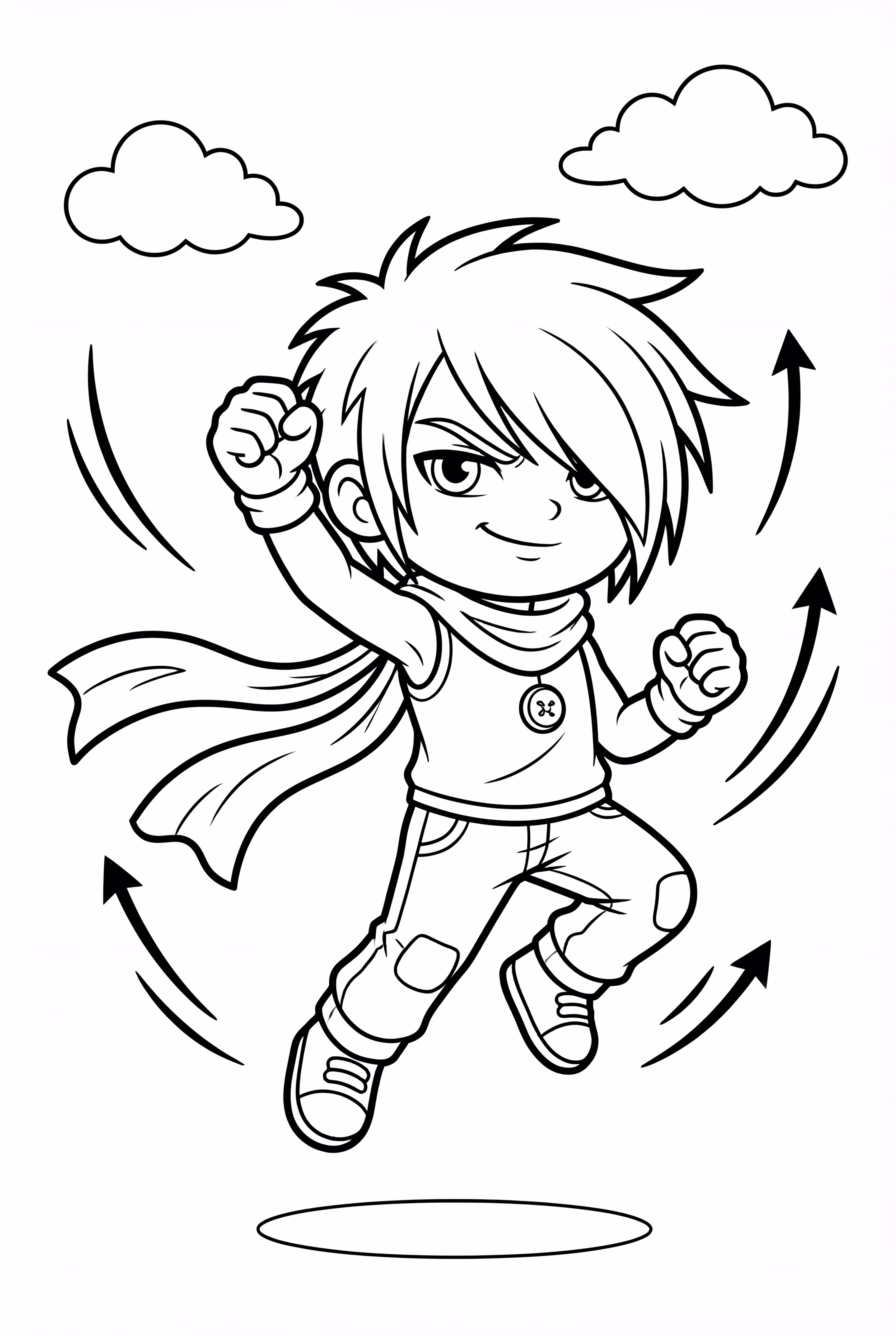 Brawl Stars Edgar sautant avec son écharpe