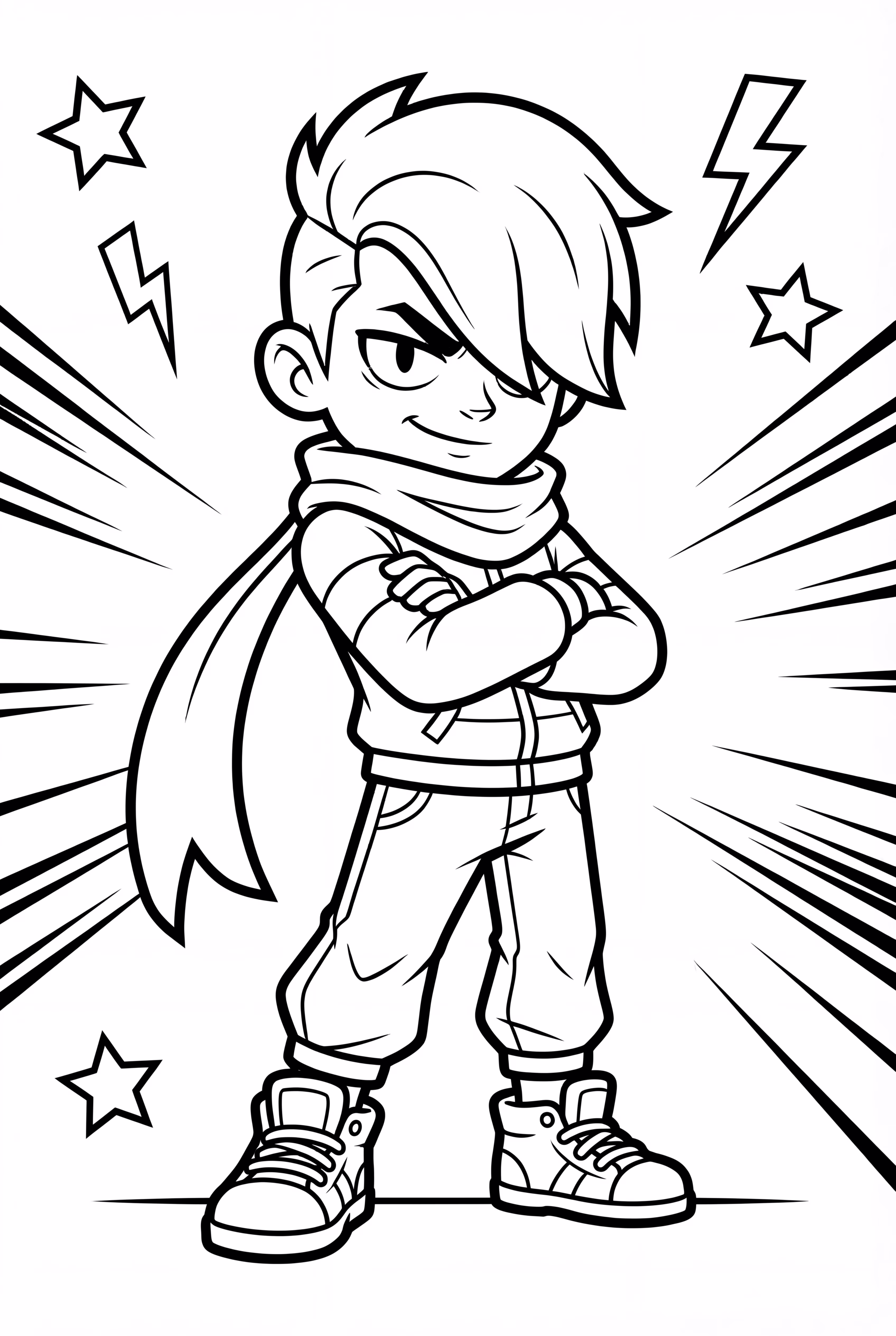 La pose cool d'Edgar de Brawl Stars