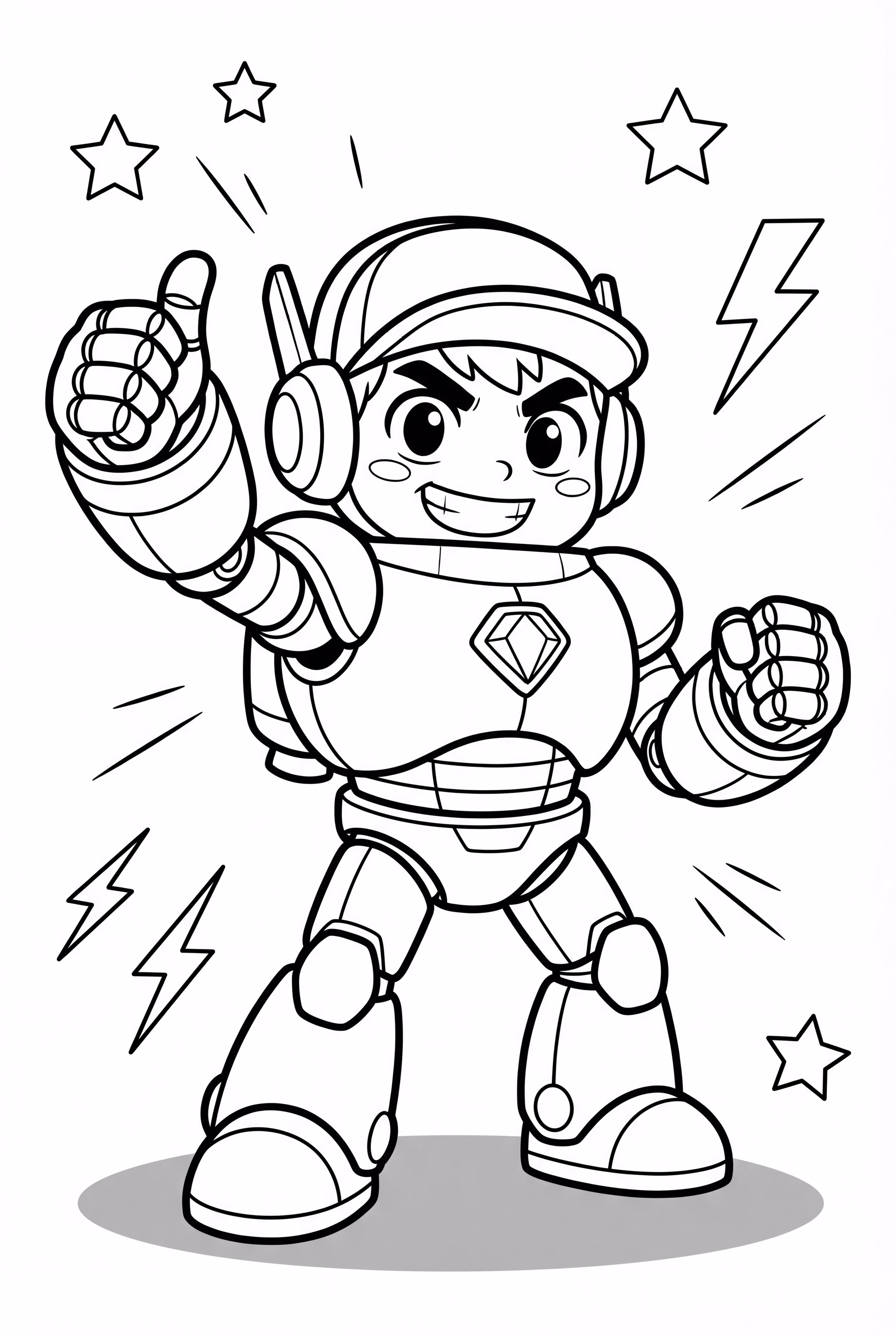 Brawl Stars Meg In Her Mecha Suit