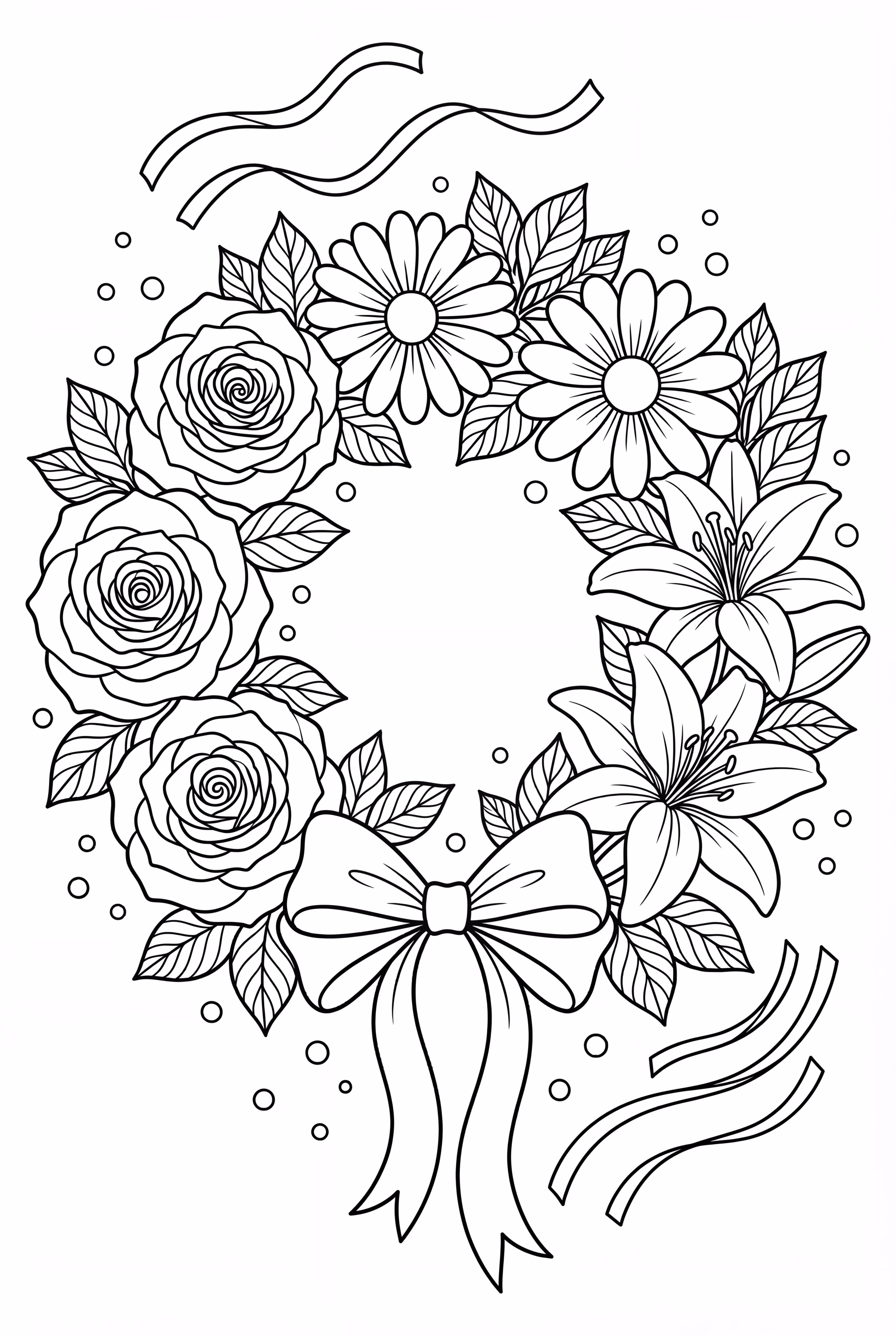 新娘花冠与彩带