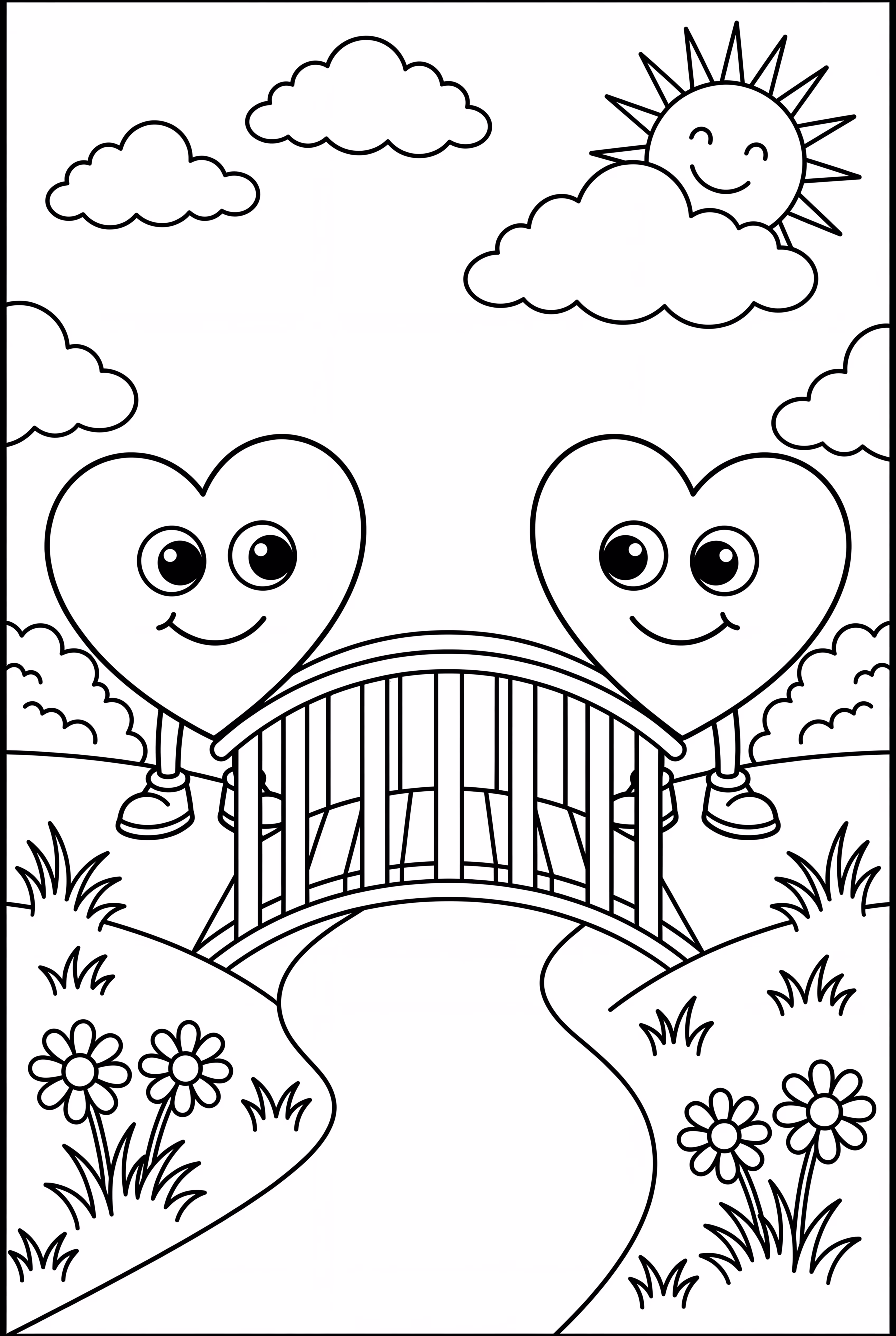 Bridge Connecting Two Hearts