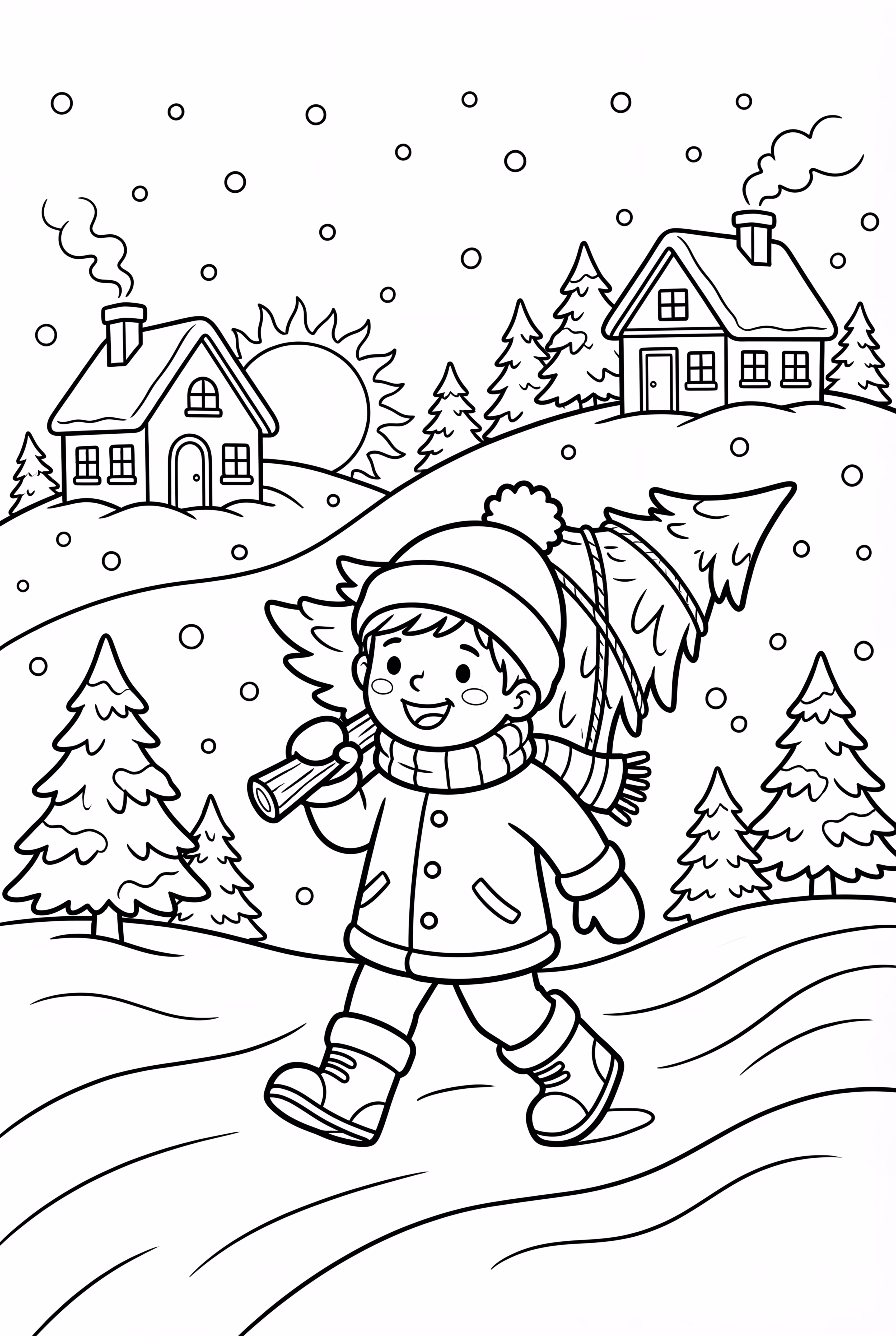 Bringing Home the Winter Tree