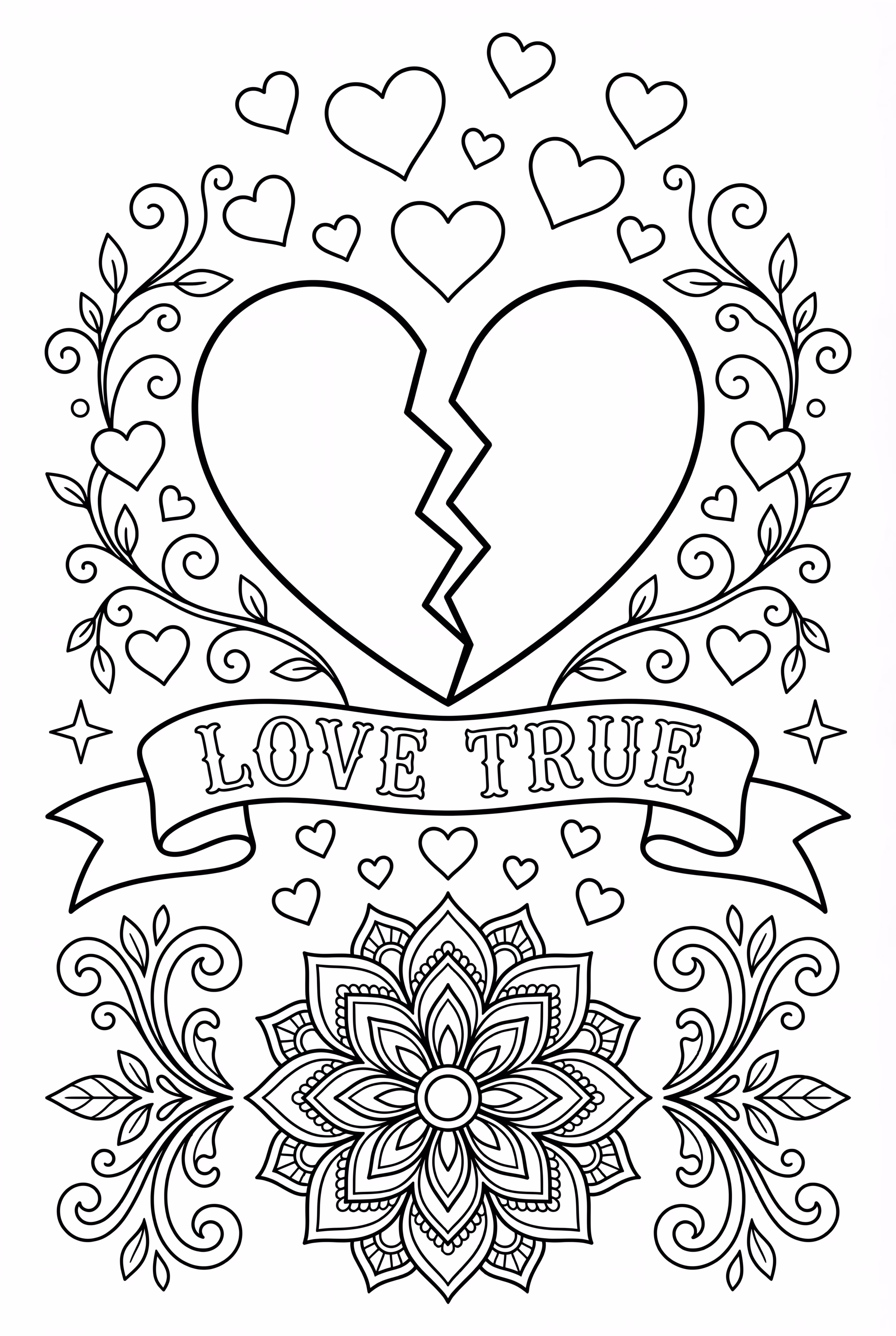 信頼のメッセージを持つ壊れた心