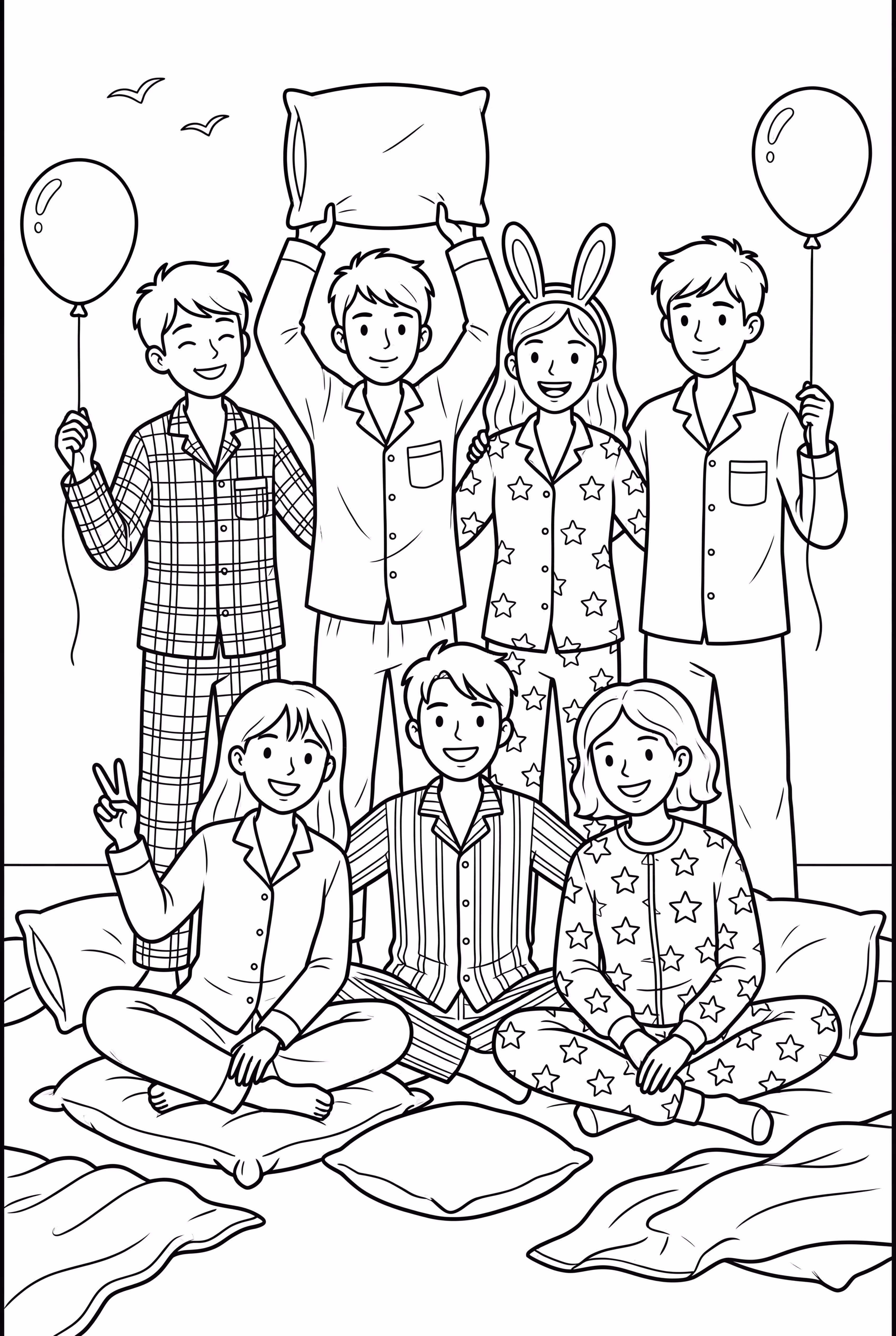 BTS In A Fun Pajama Party