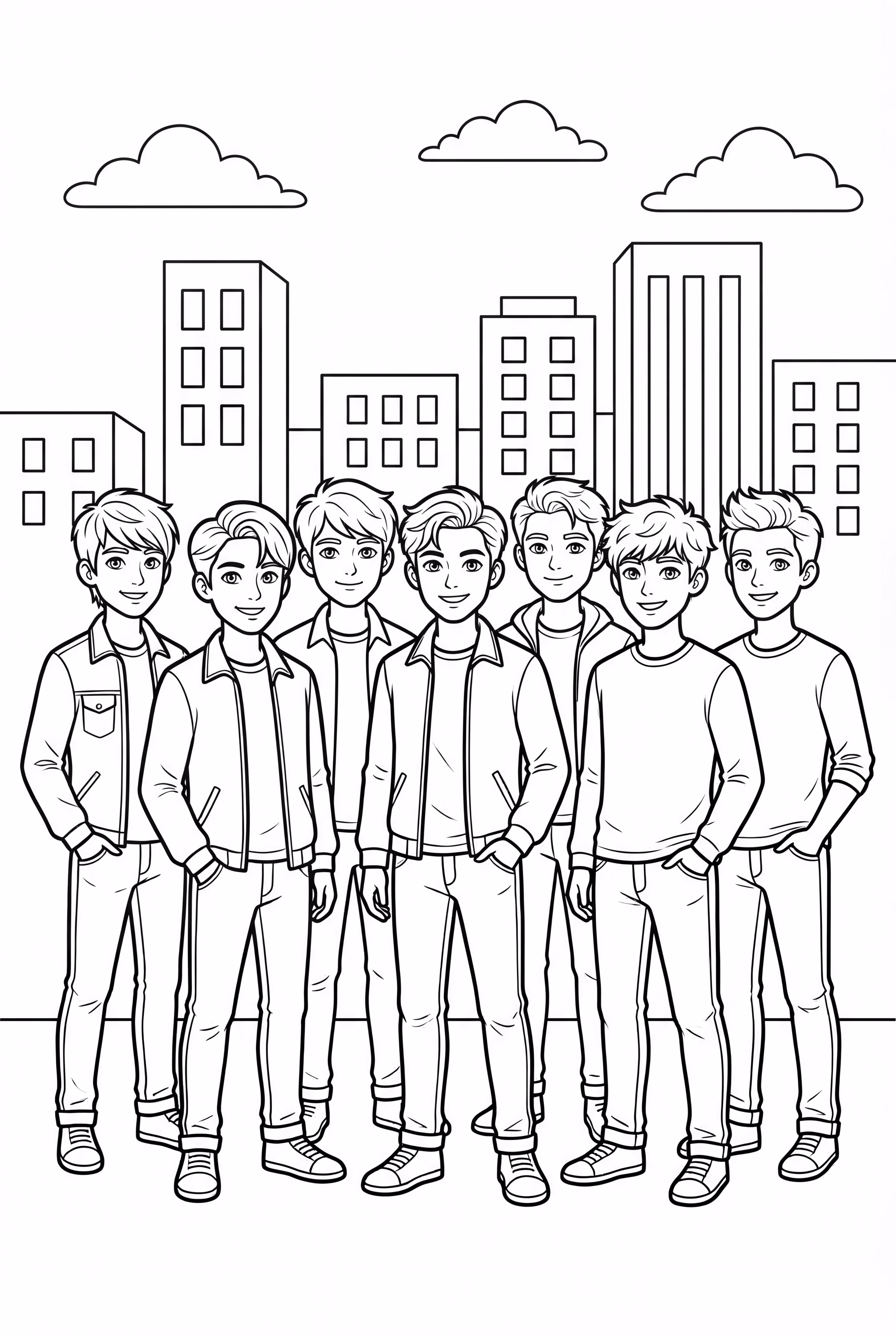 BTS Members Back To Back