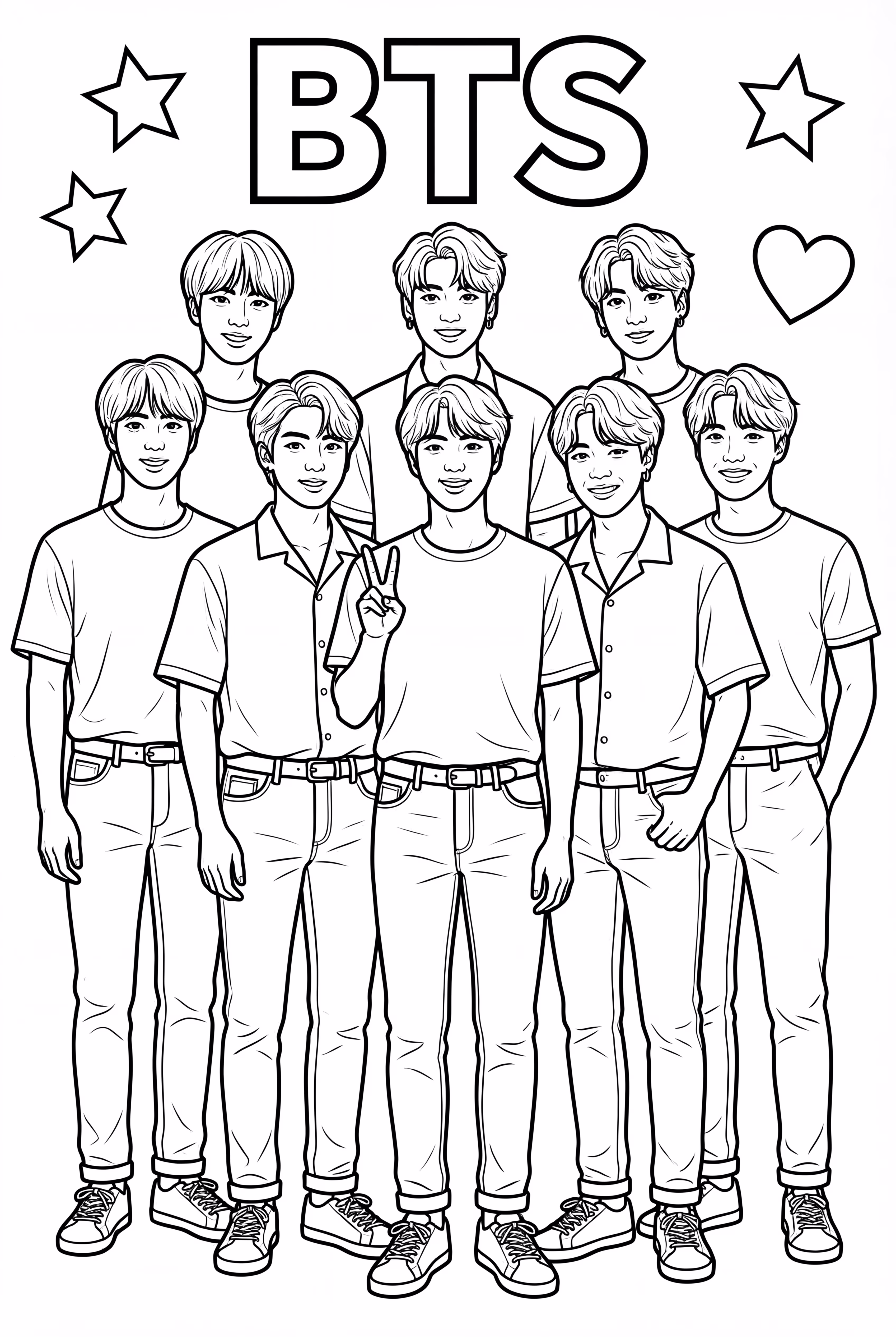 BTS Posing For A Magazine Cover