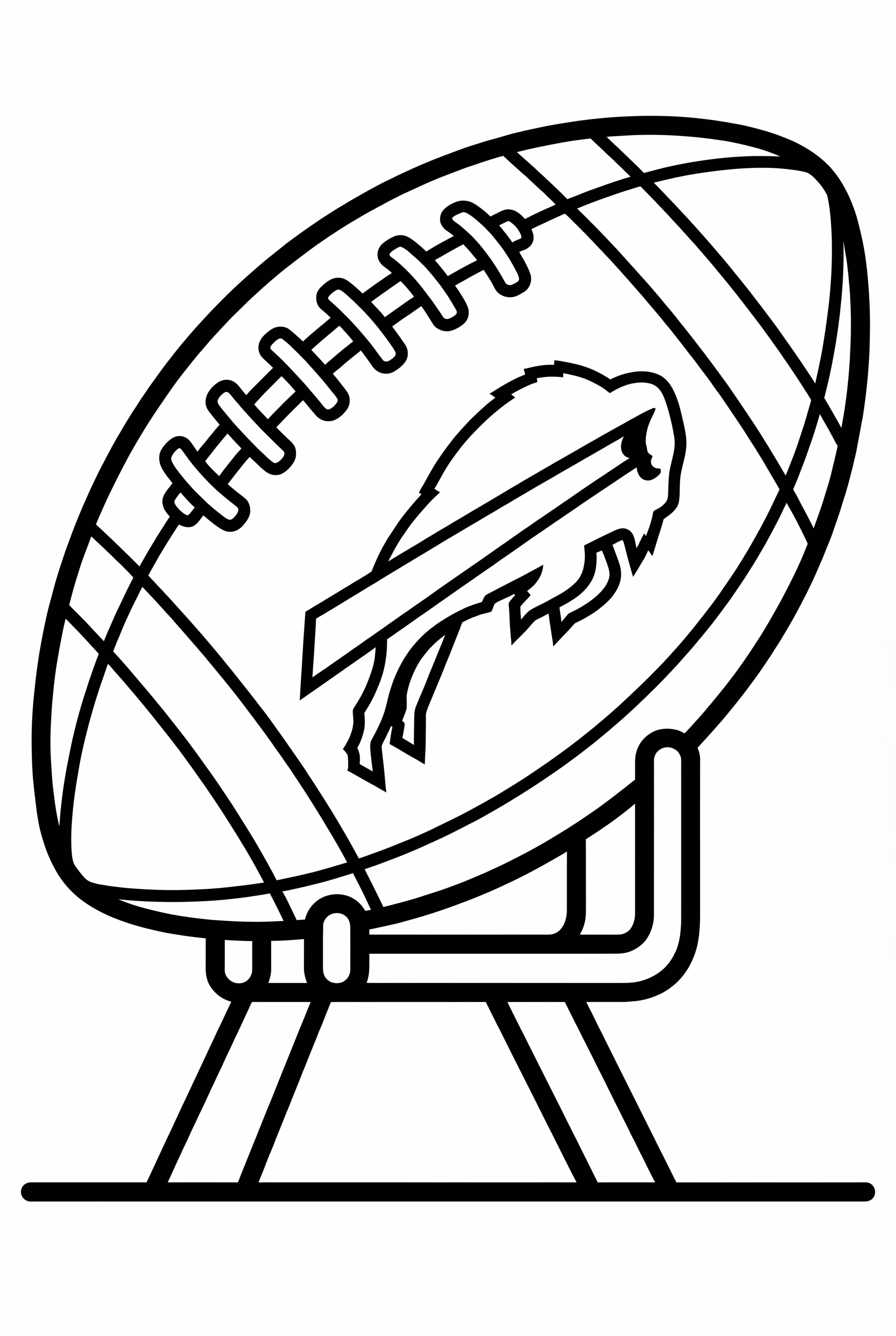 Buffalo Bills Football On A Tee