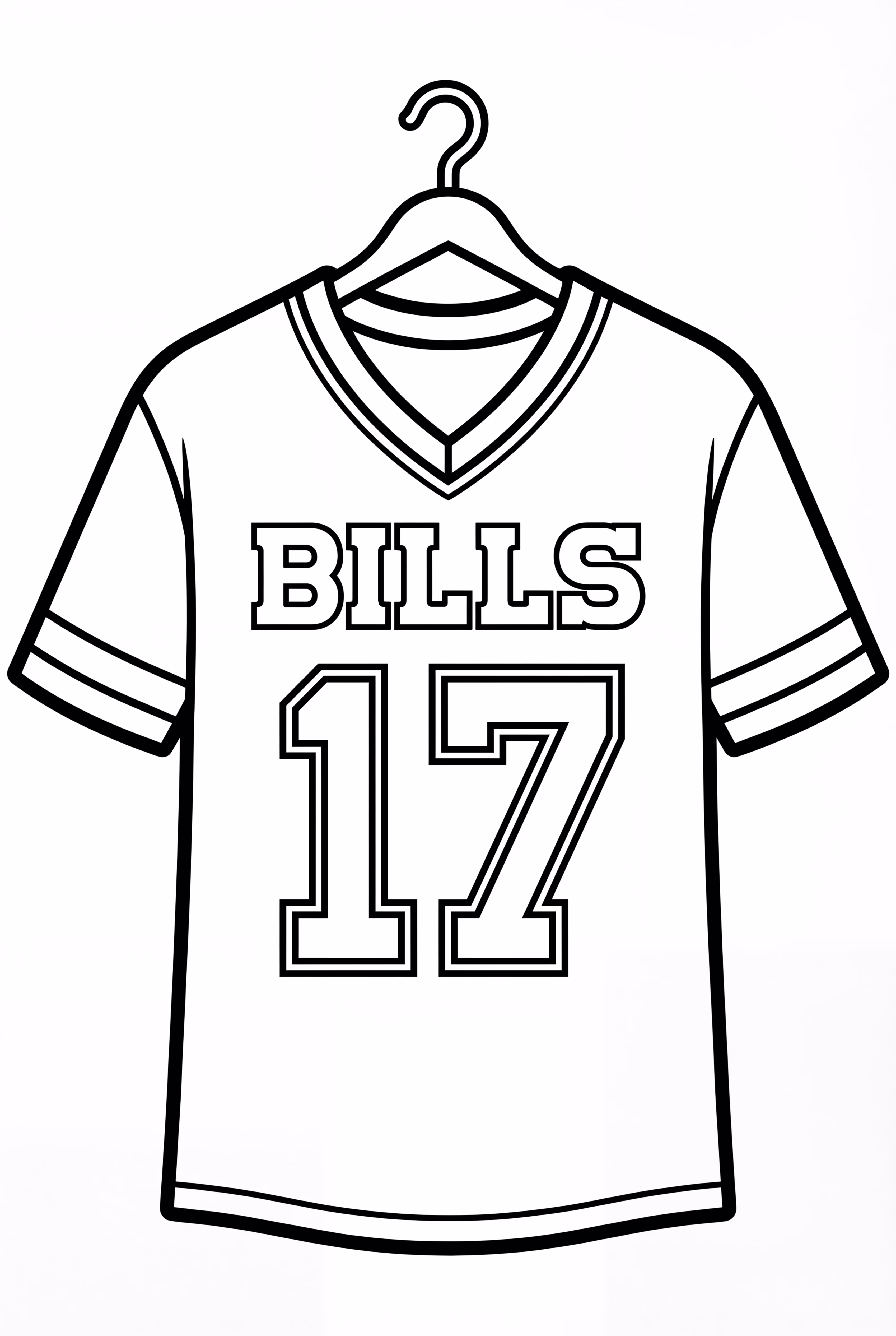 Buffalo Bills Jersey On A Hanger