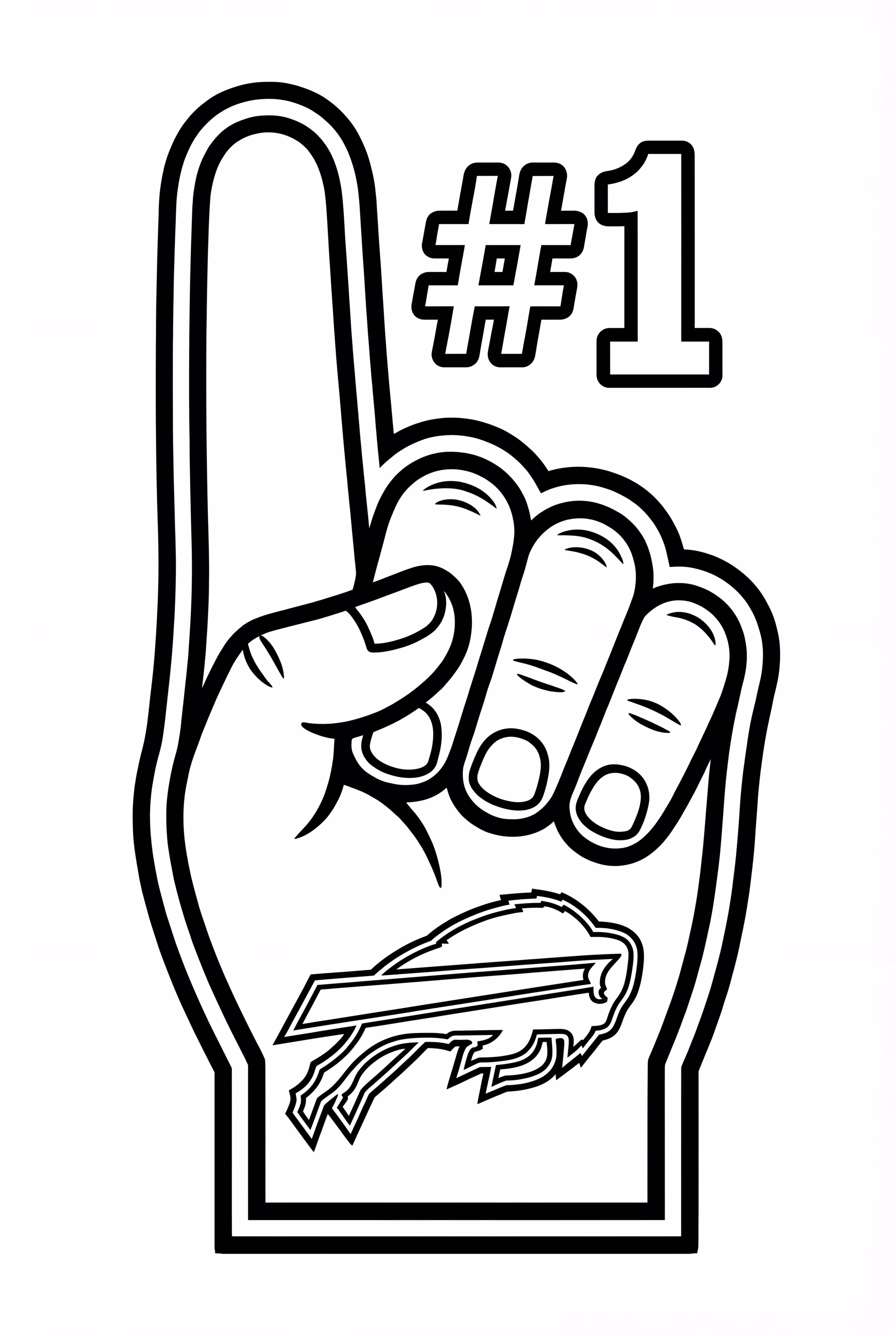 Buffalo Bills Number One Fan Finger