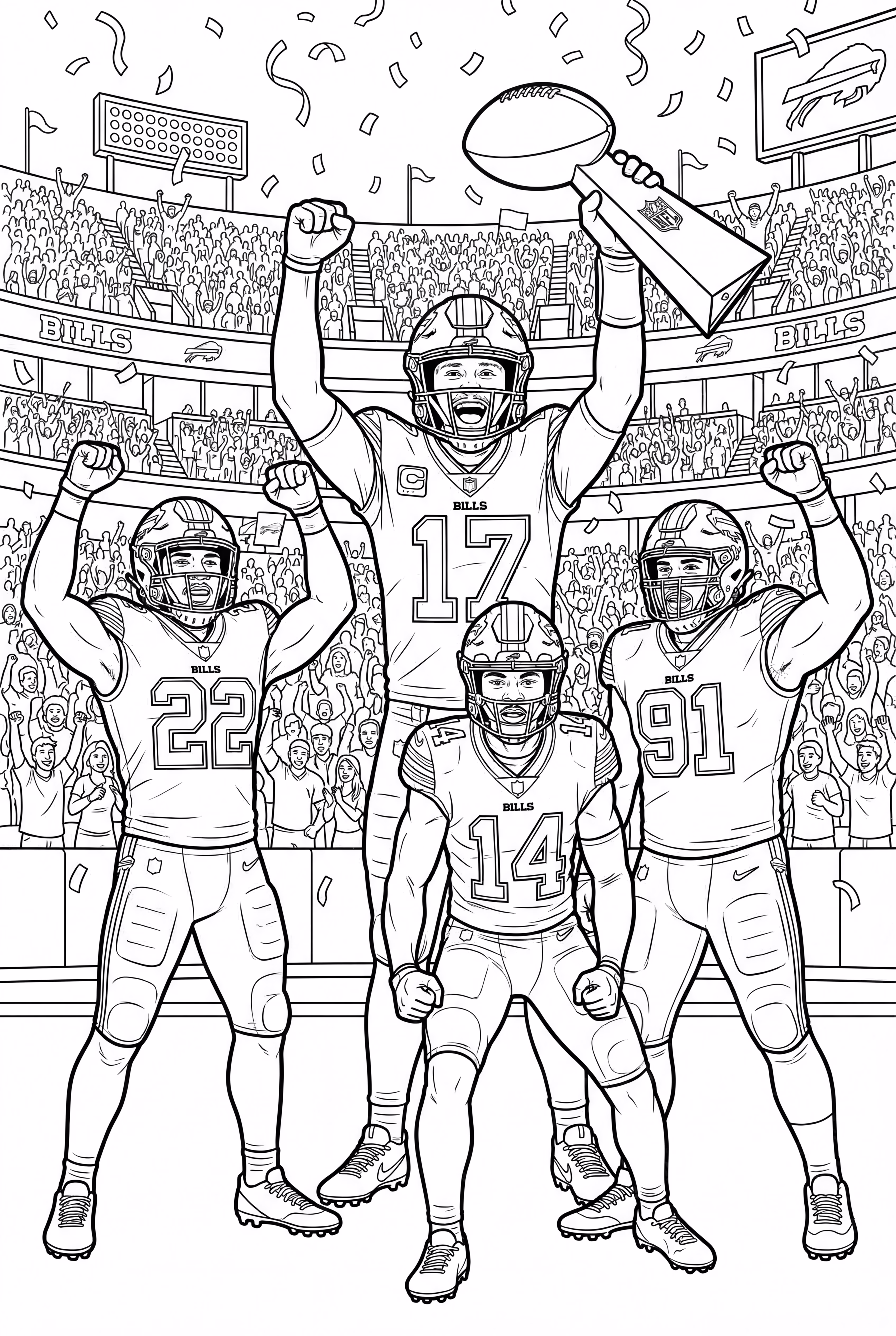 布法罗比尔队庆祝冠军