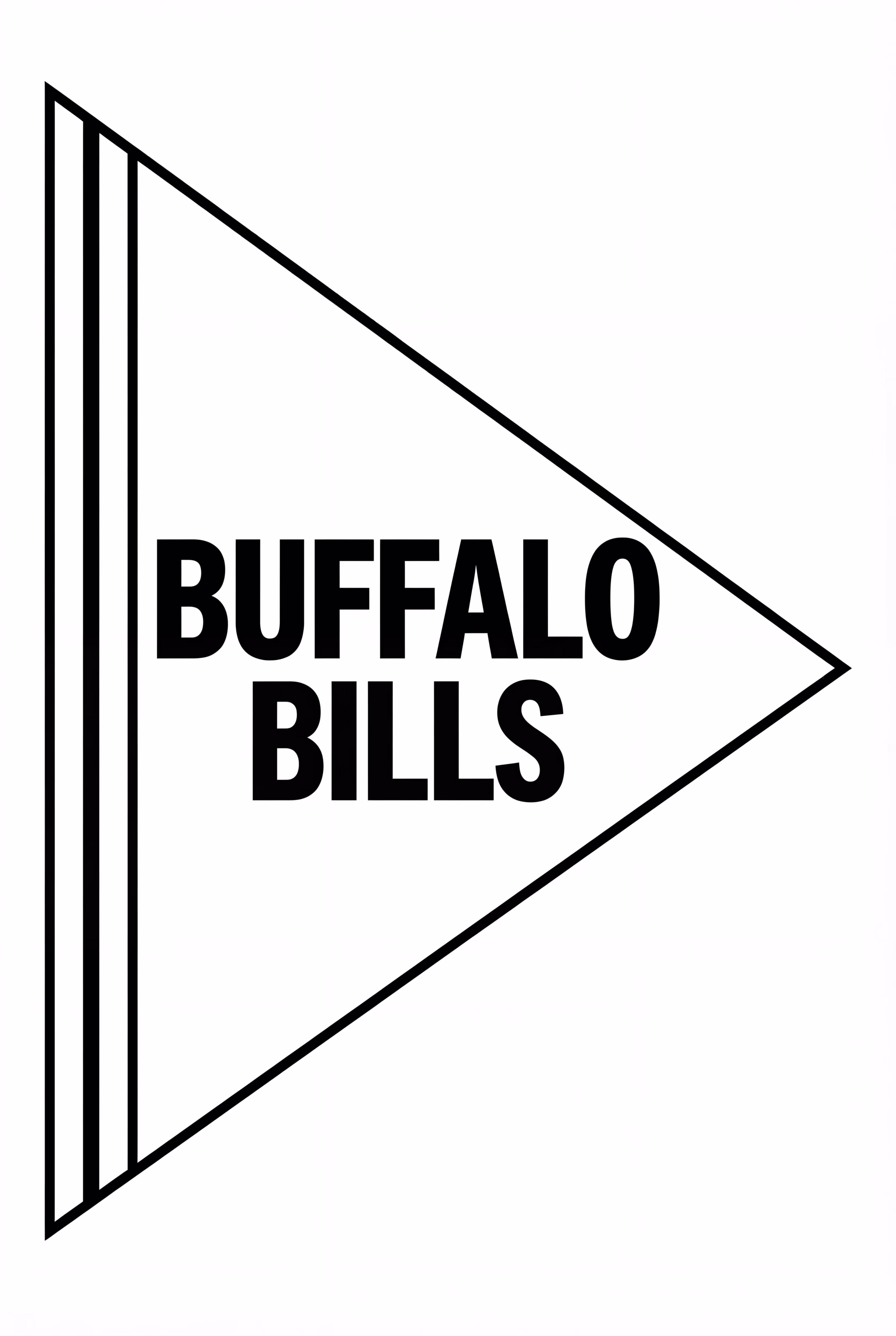 バッファロー・ビルズ チーム ペナント フラッグ