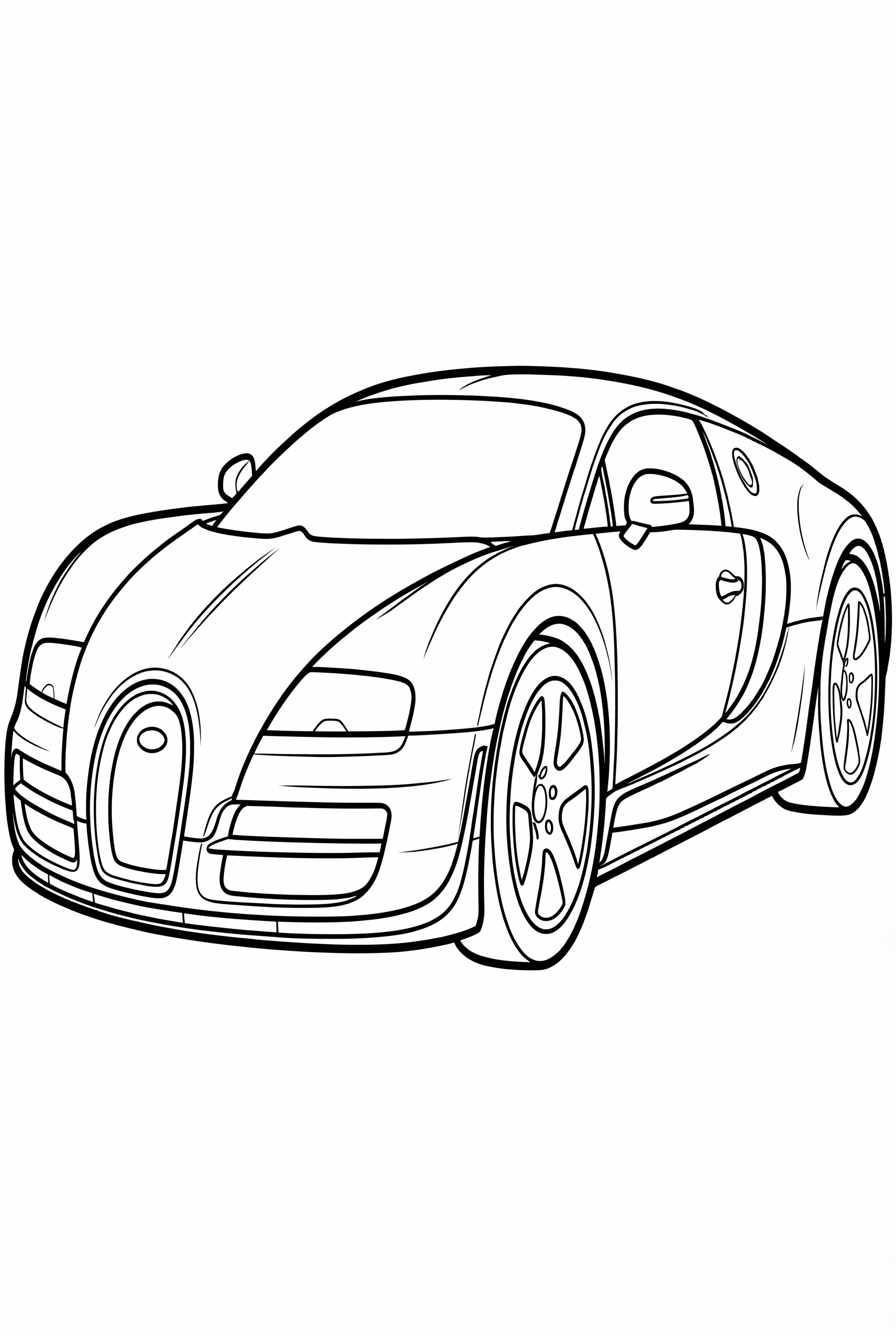 Bugatti And A Shining Sun