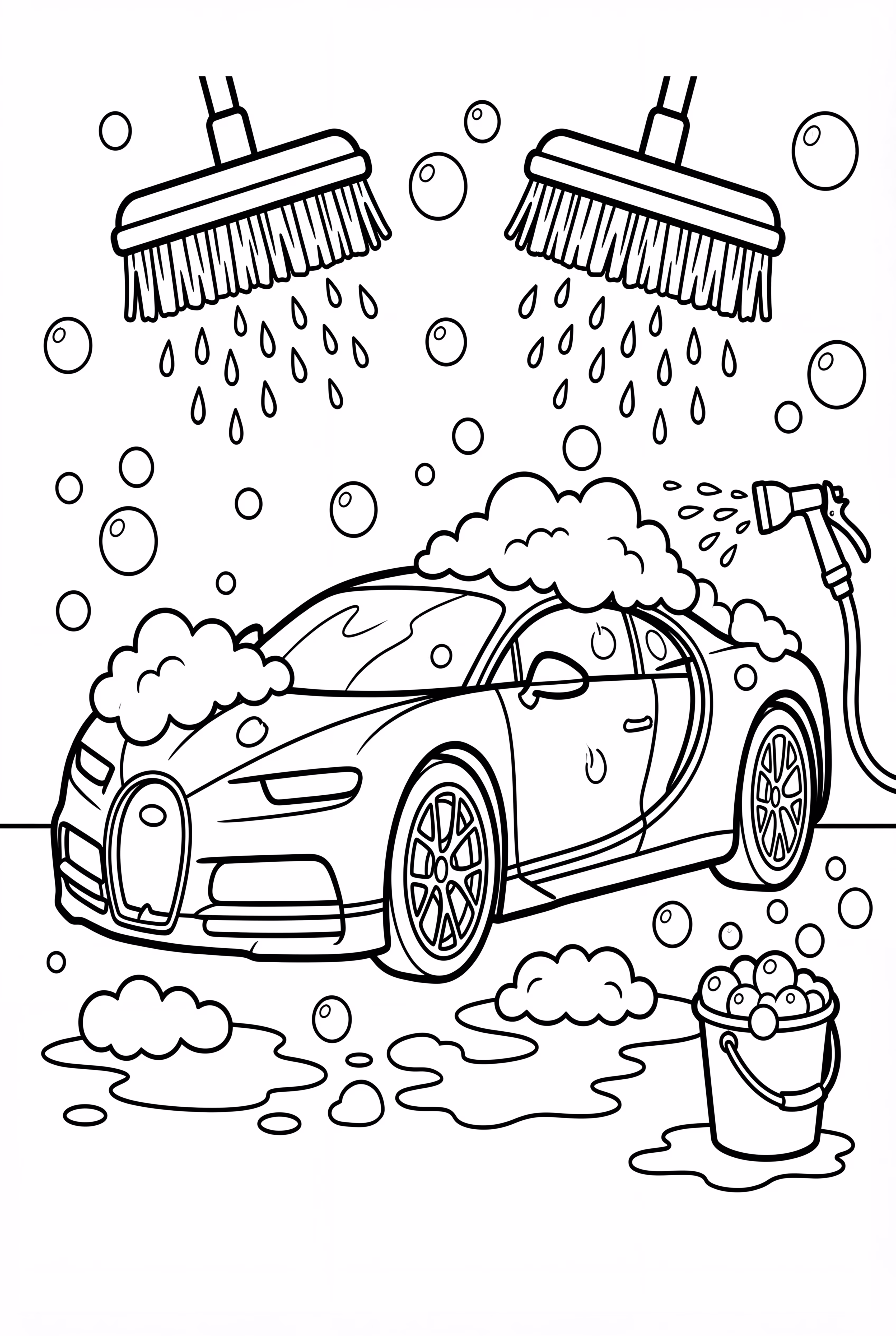 Bugatti At A Car Wash