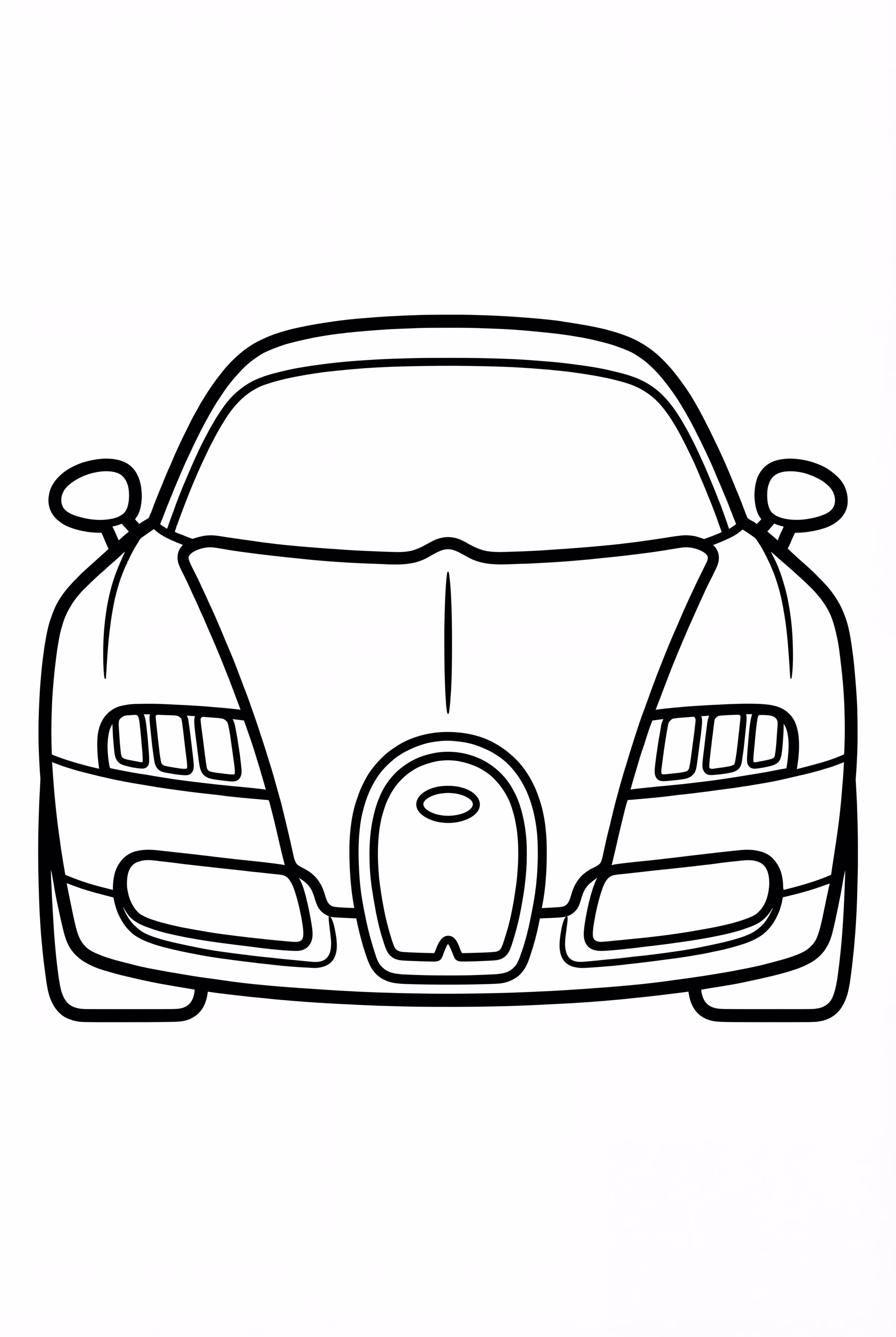 Bugatti Car Front View