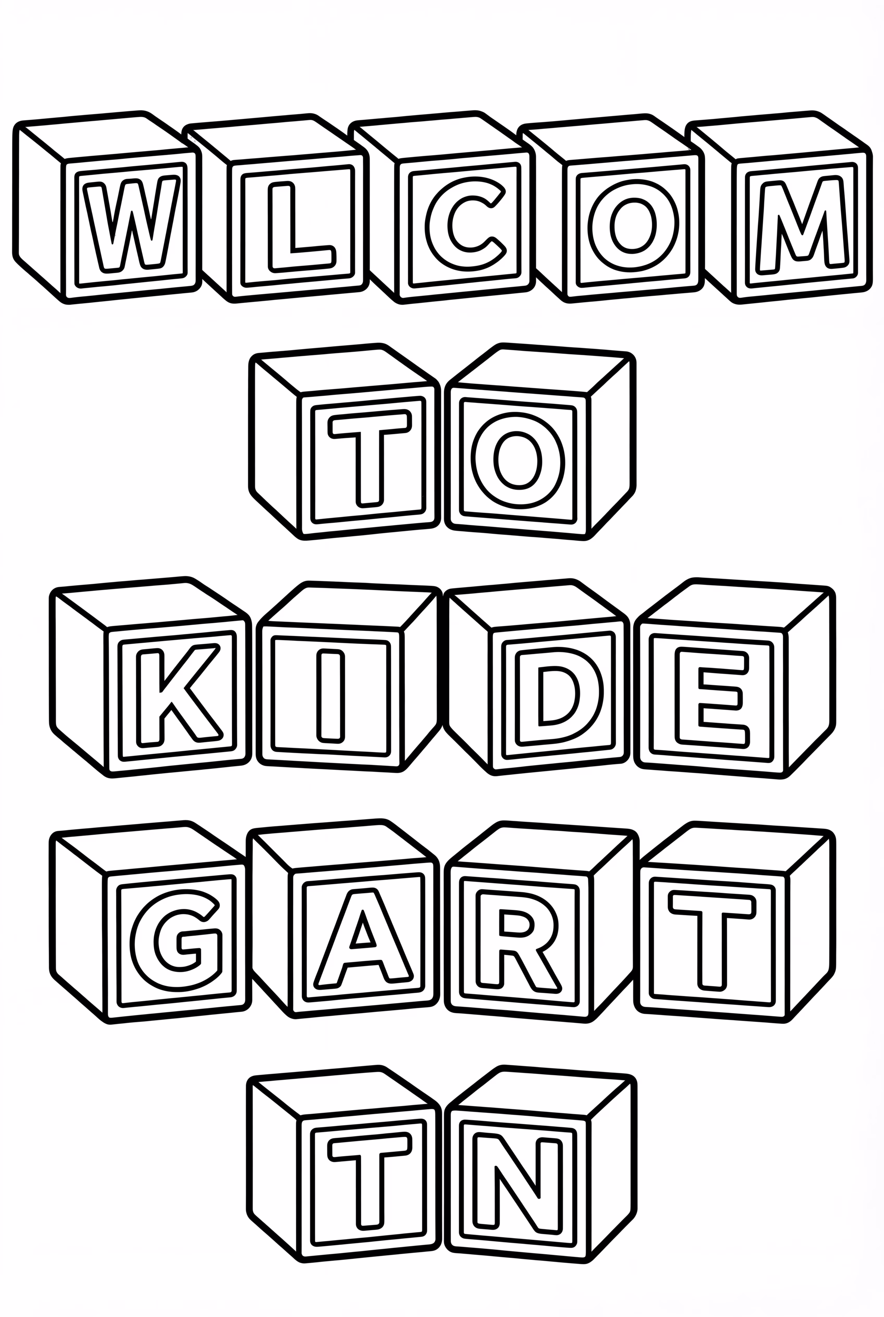Building Blocks Welcome To Kindergarten
