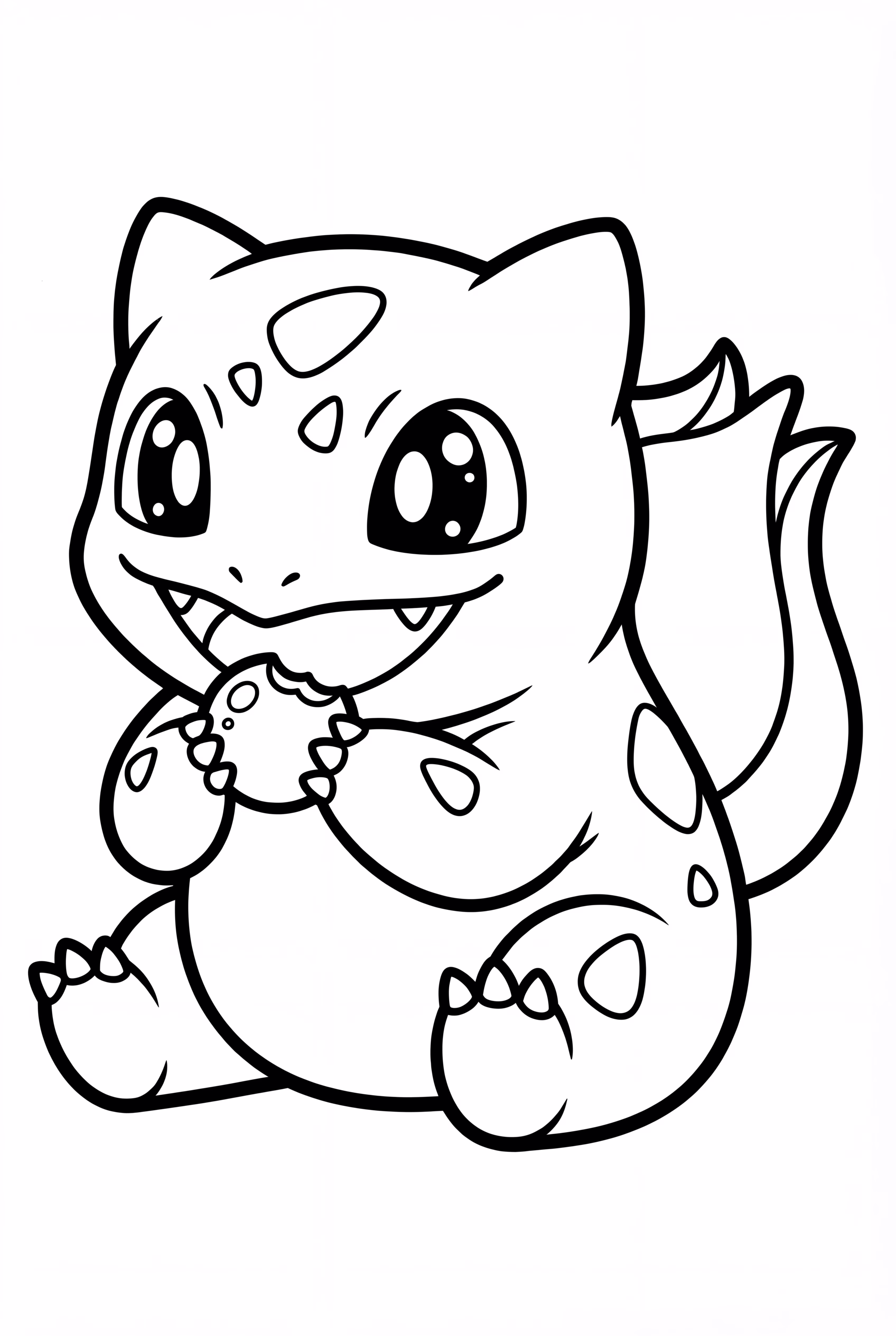 Bisasam isst eine kleine Beere