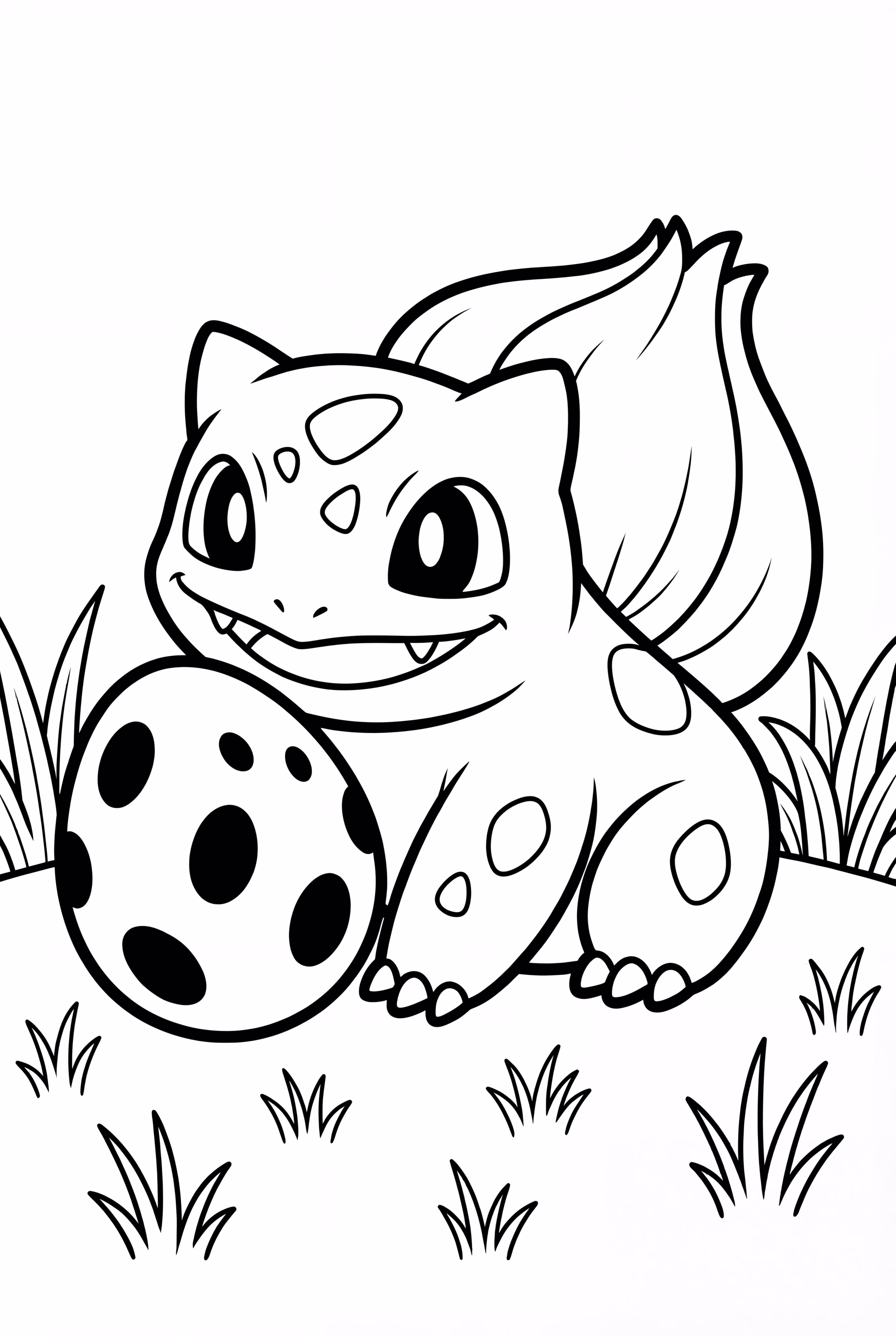 Bisasam bewacht ein Pokémon-Ei