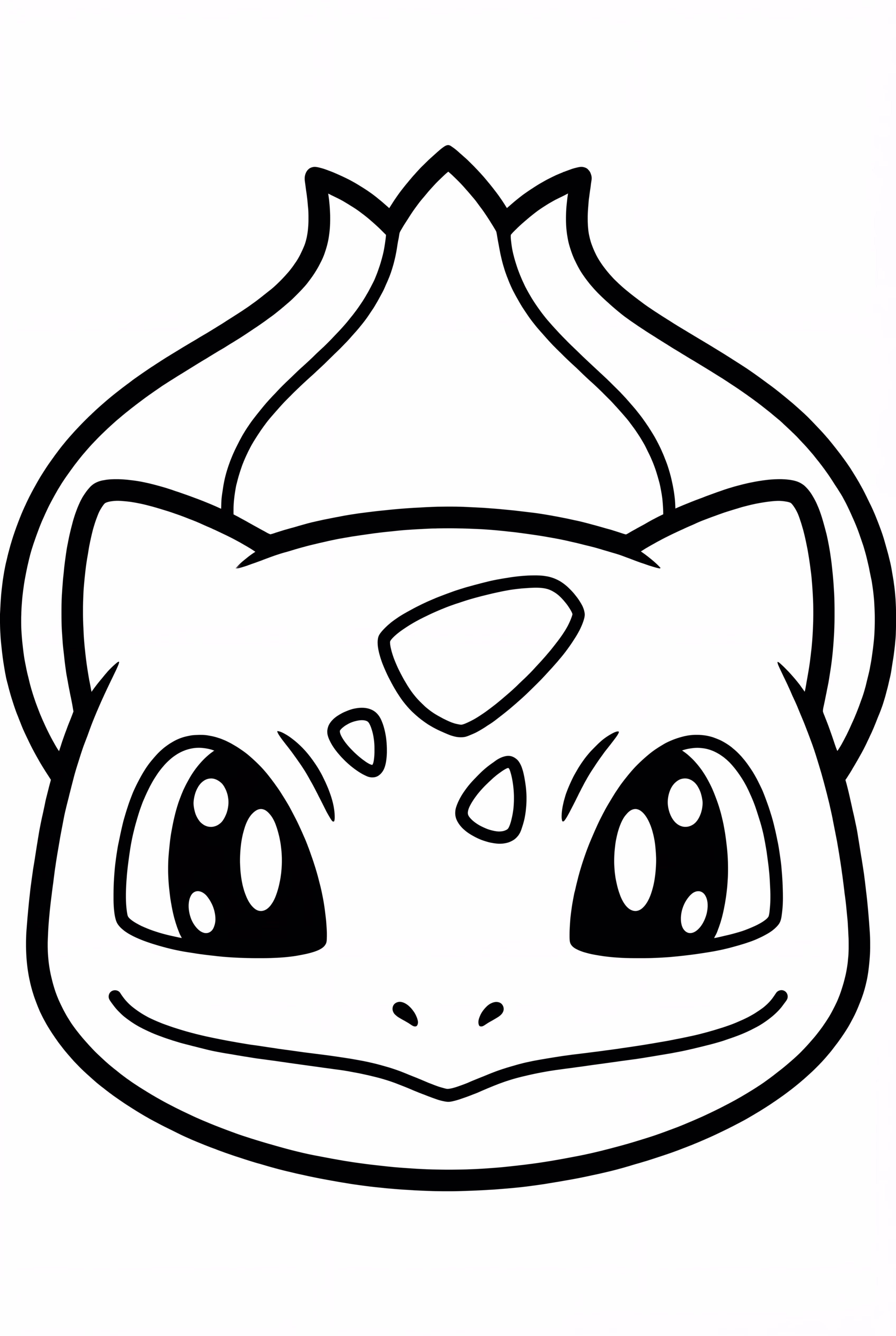 Bulbasaur Nahaufnahme des Gesichts