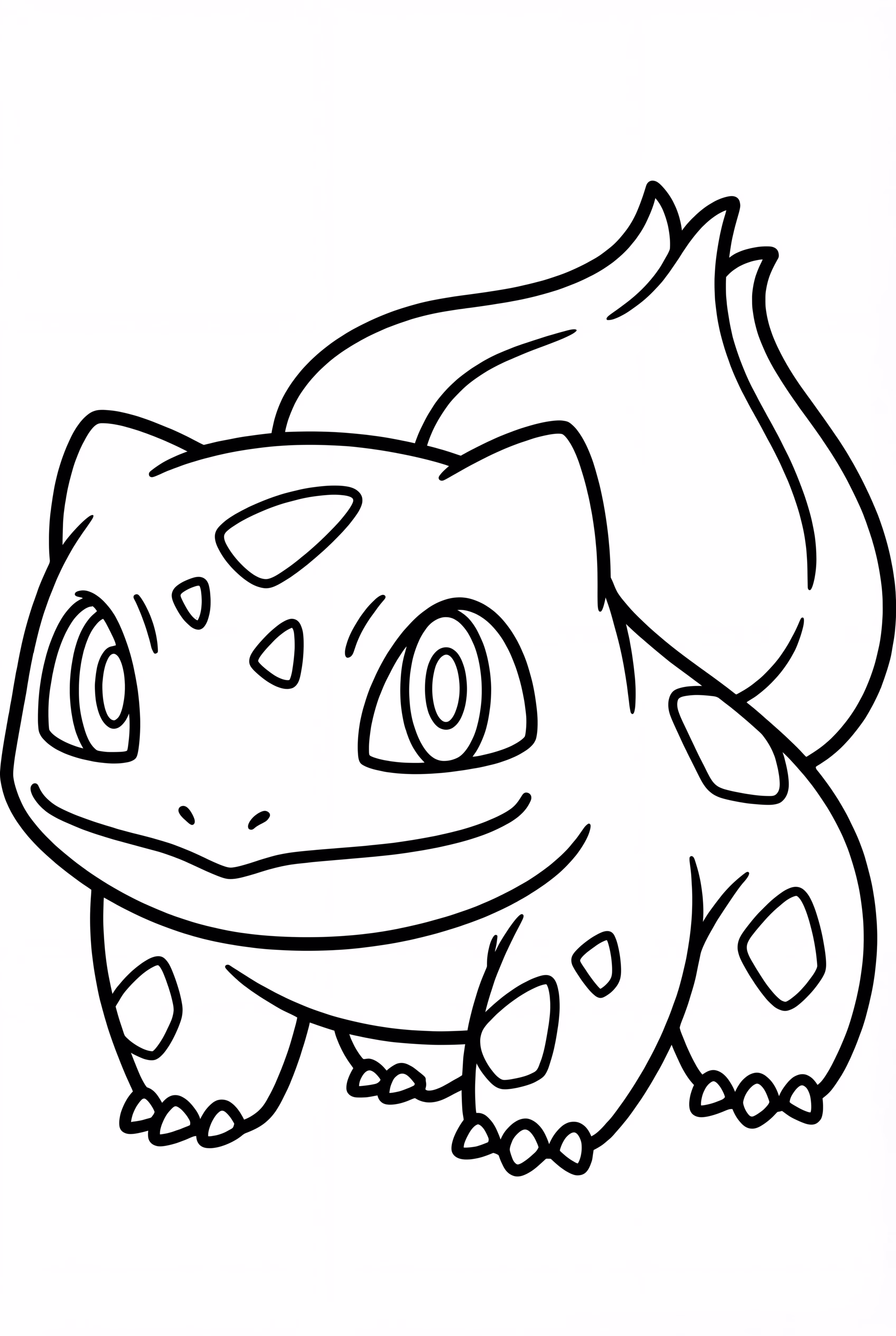 Bulbasaur sitzt friedlich