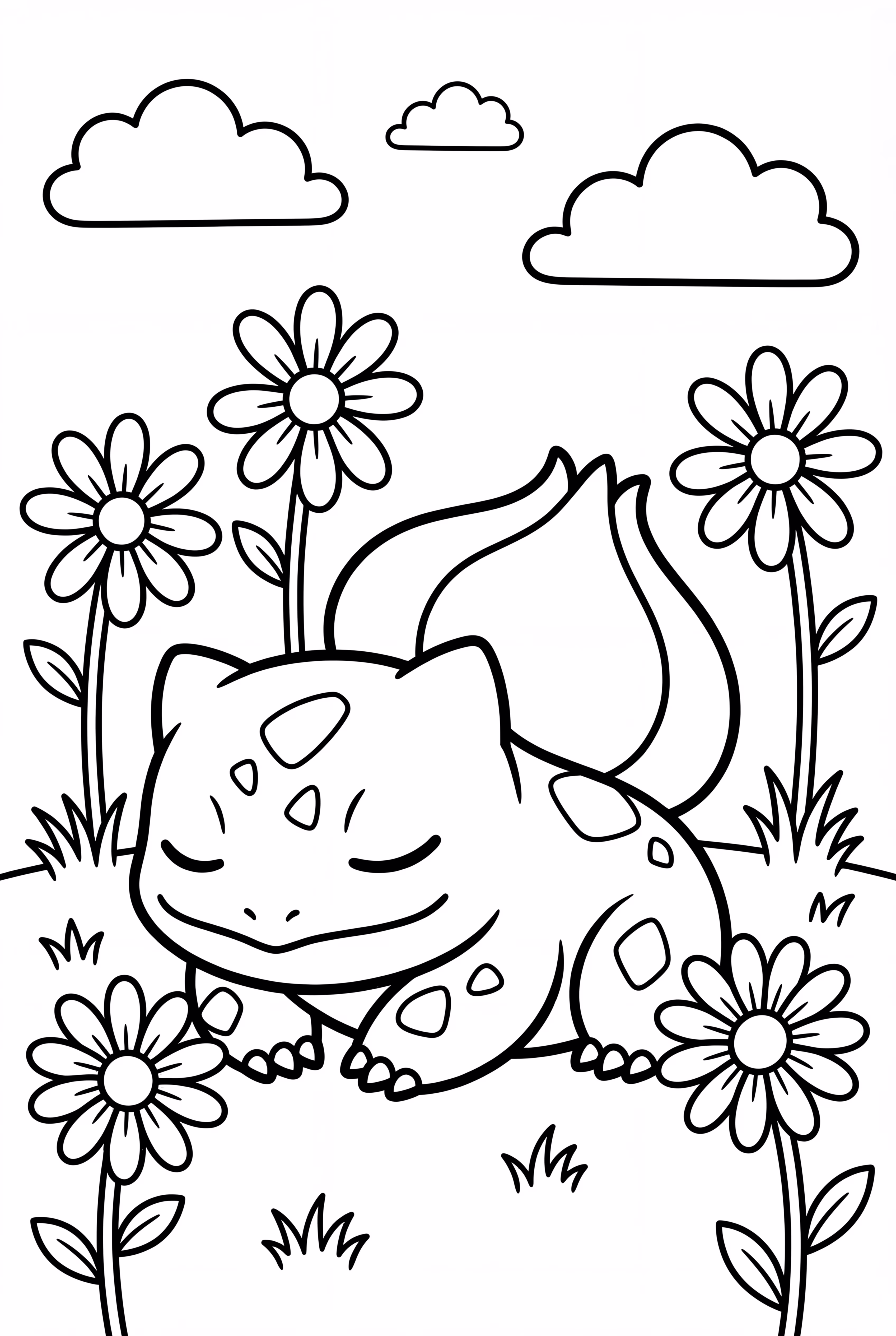 Bisaknosp schläft auf einer sonnigen Wiese