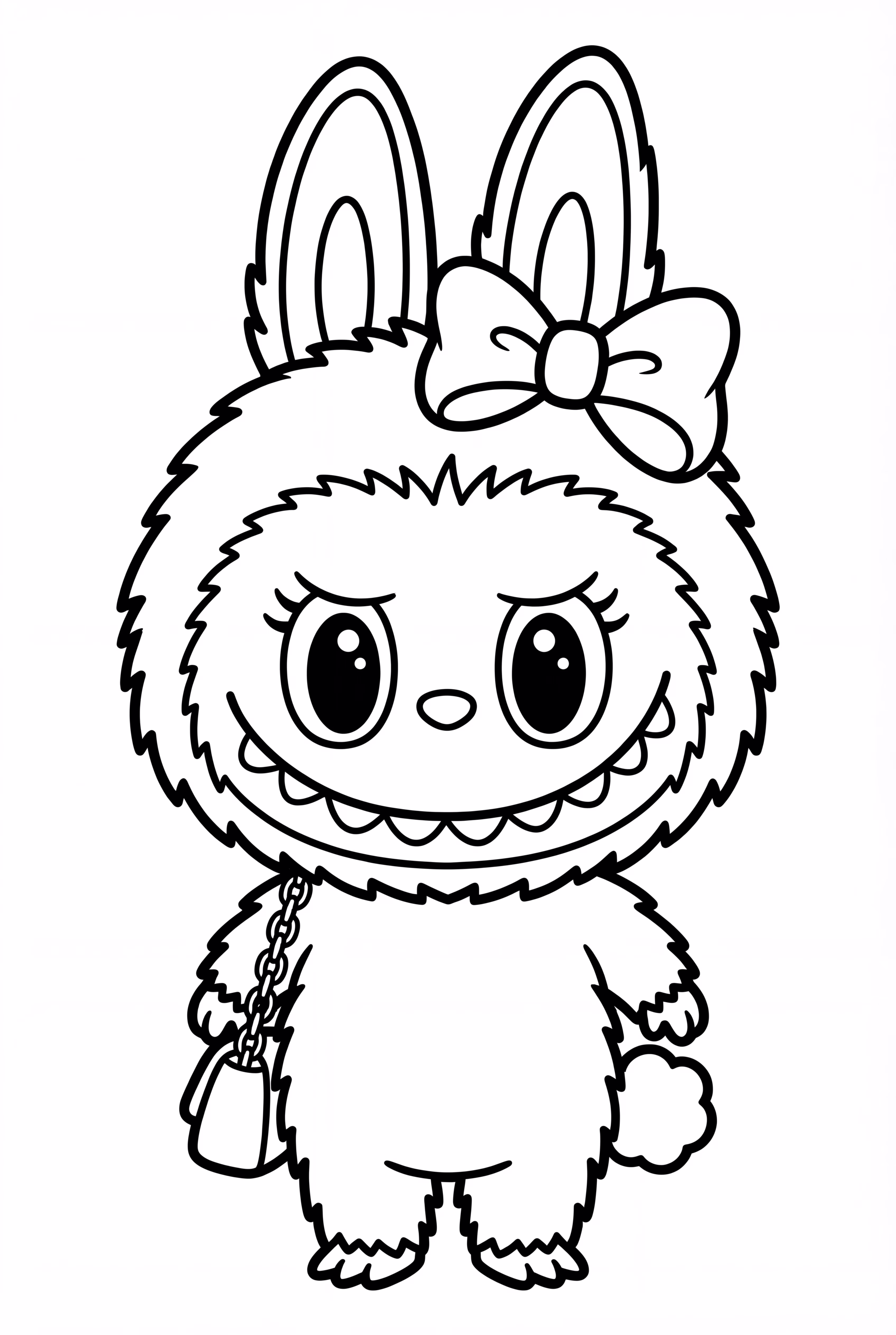 Bunny Ears Labubu with Bow