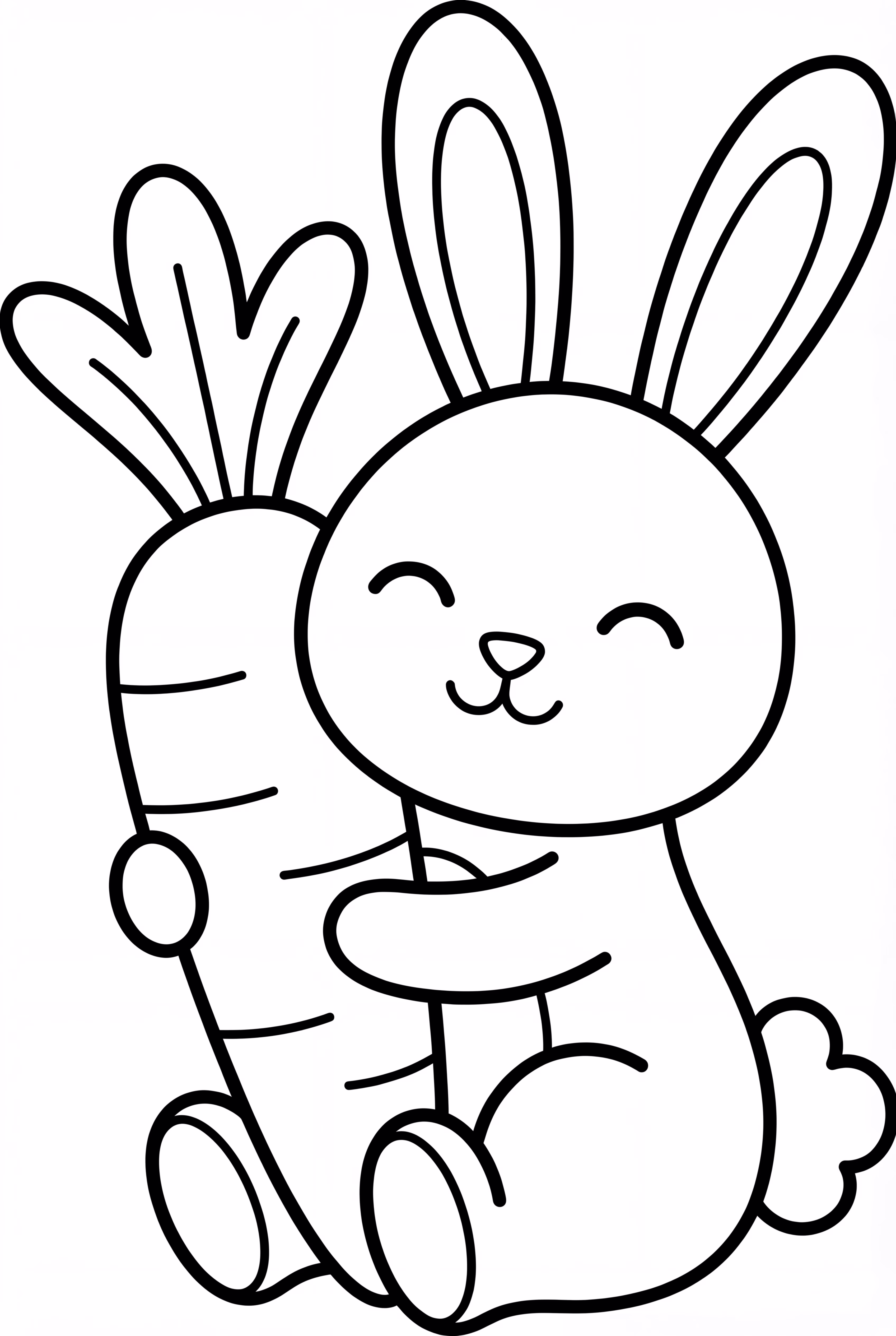 Bunny Hugging A Carrot