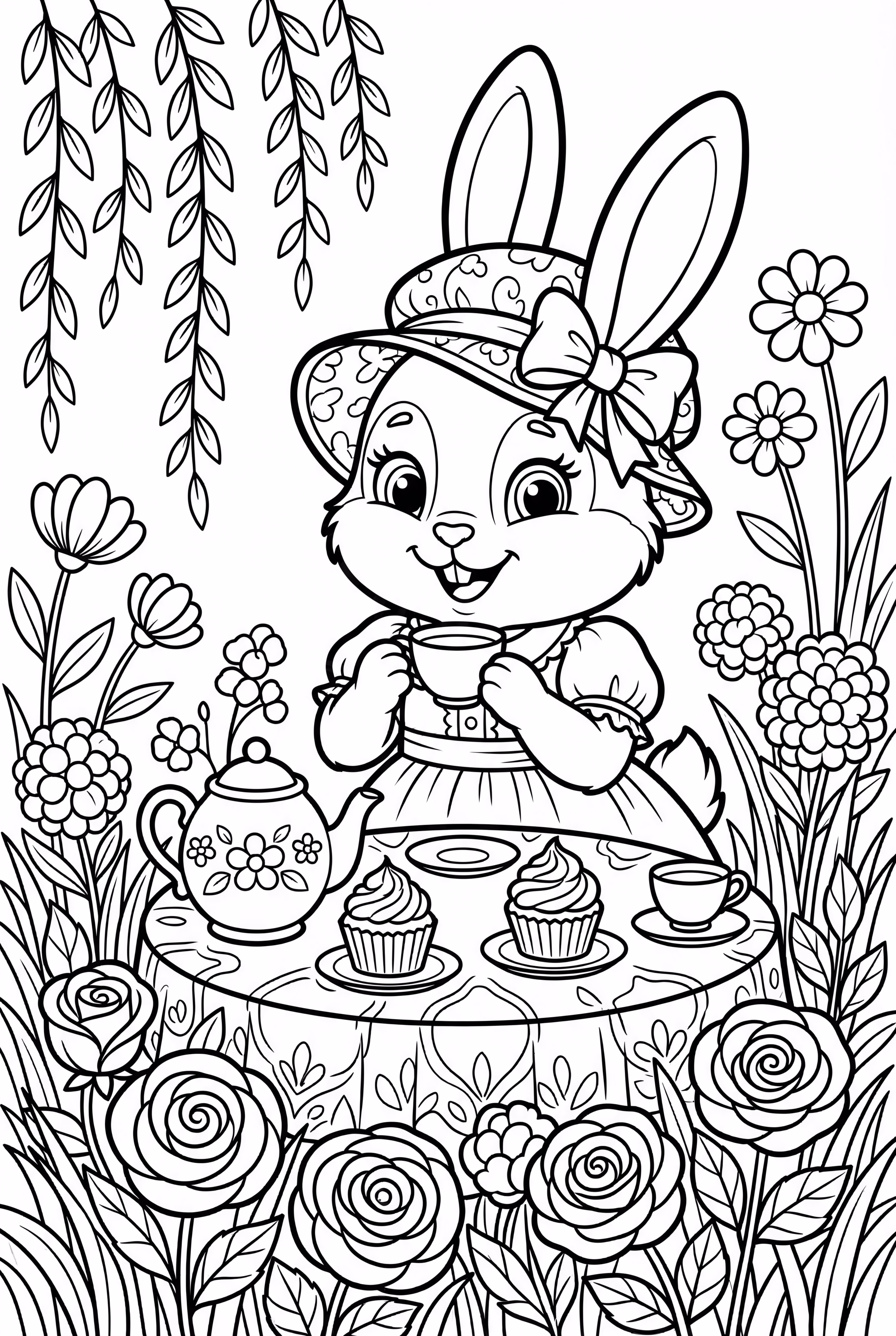 Bunny Tea Party Flowers