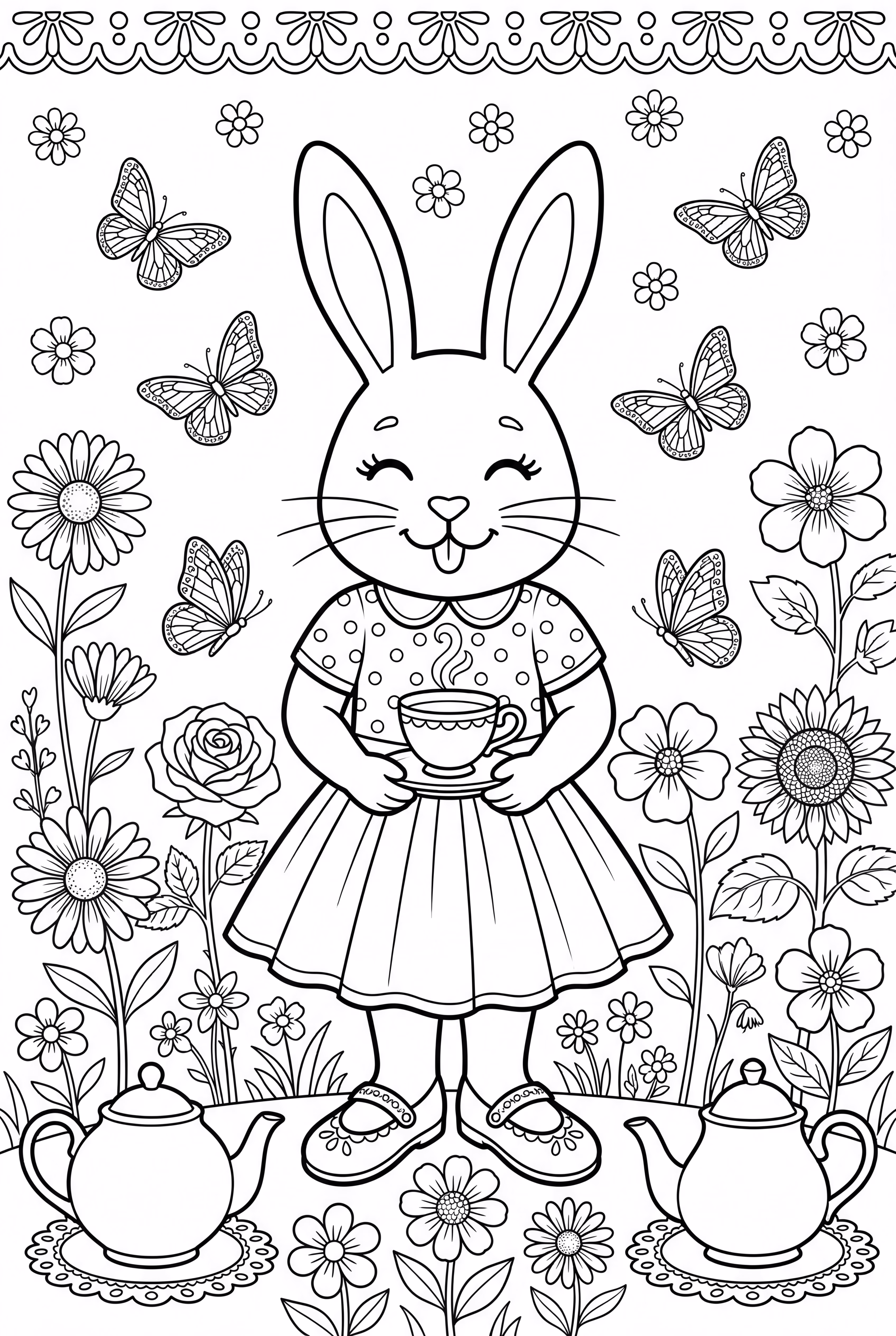 Bunny Tea Party Flowers-2