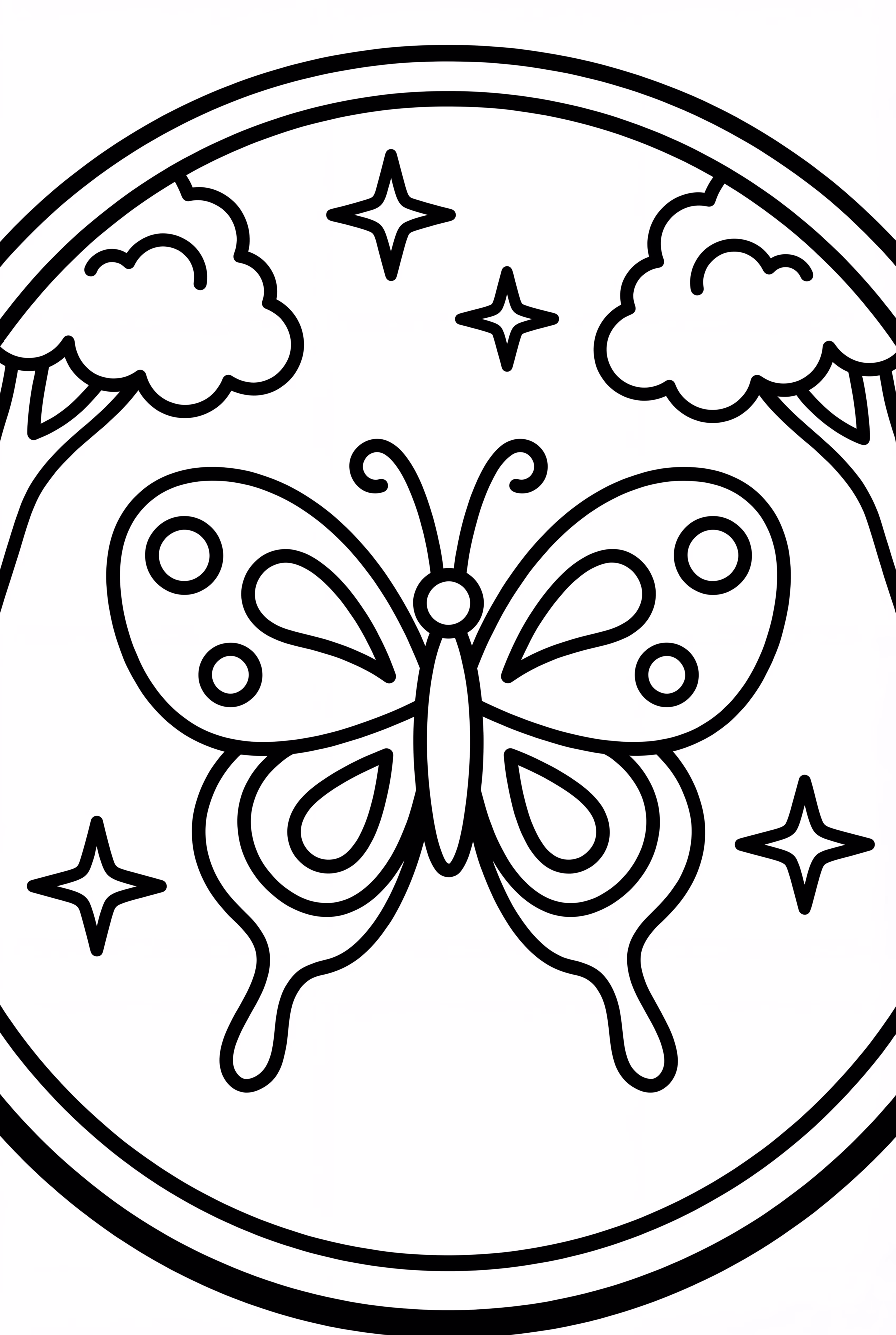 Mariposa en el Portal del Bosque Mágico