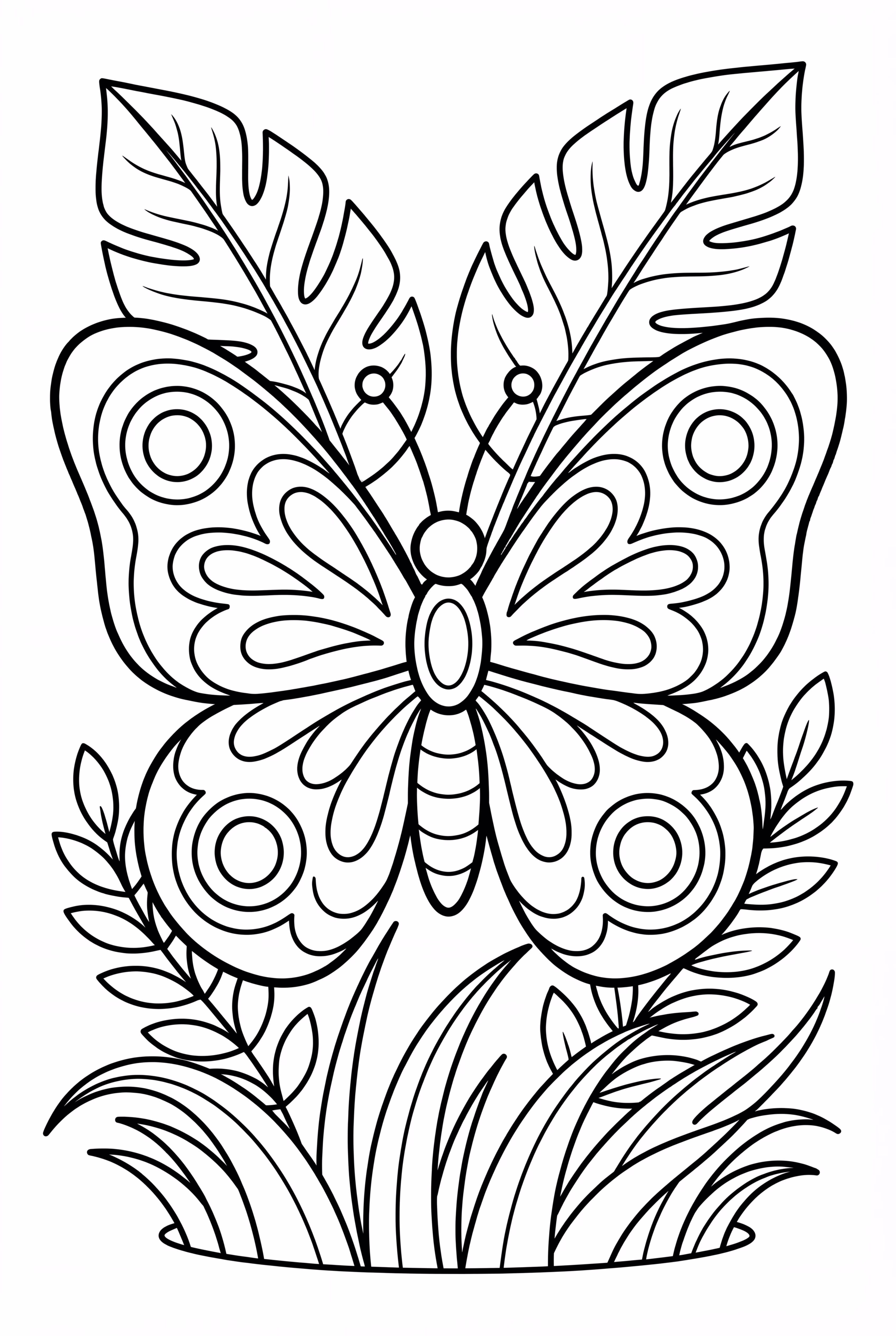 Butterfly In Rainforest Canopy