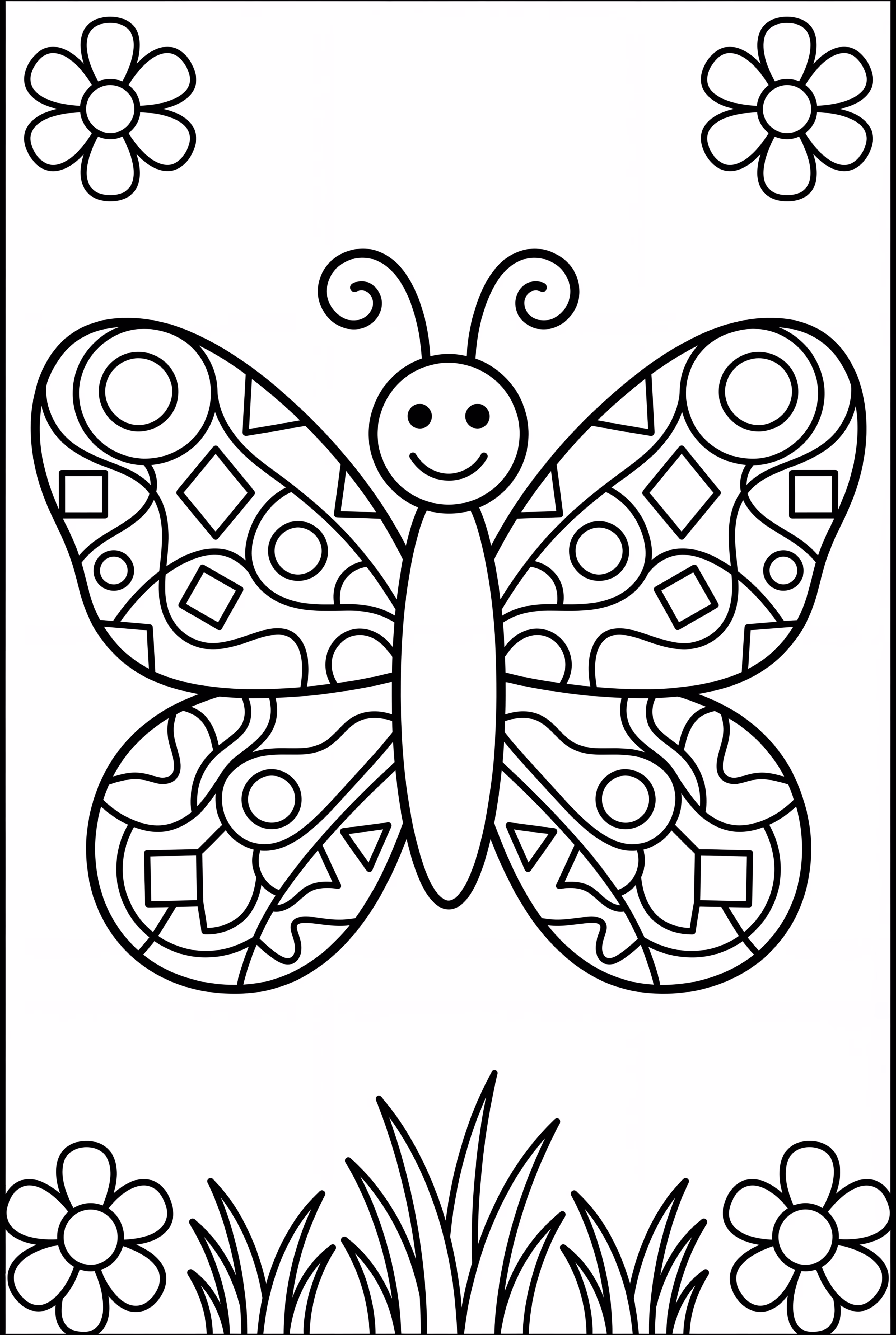 Butterfly With Mosaic Tile Texture